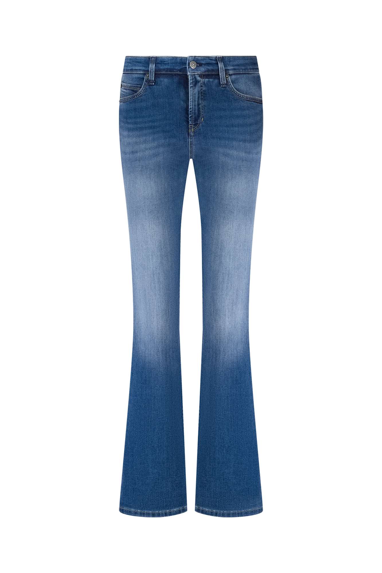 Paris Flared Denim Blauw Wash