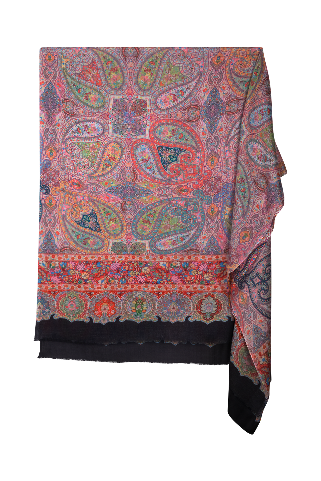 Fenna Shawl Roze Print