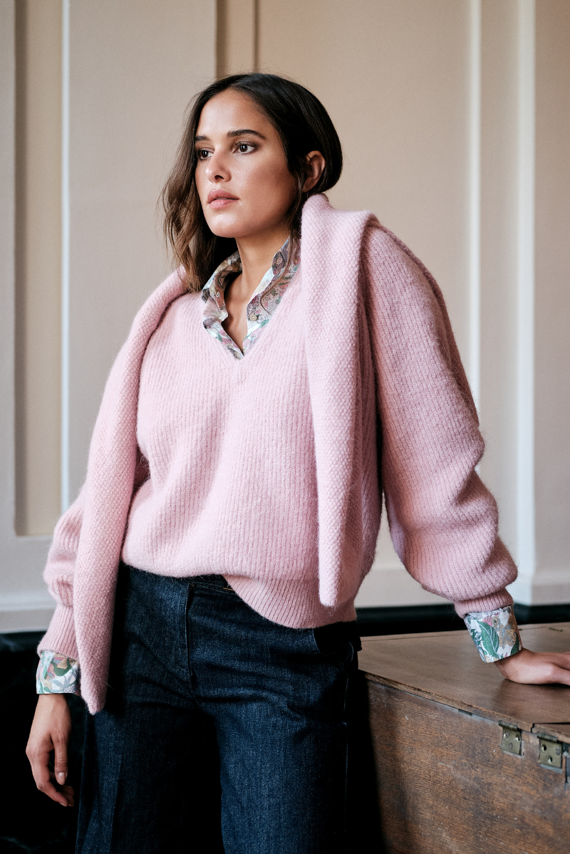 Mayla Blouse Roze Print
