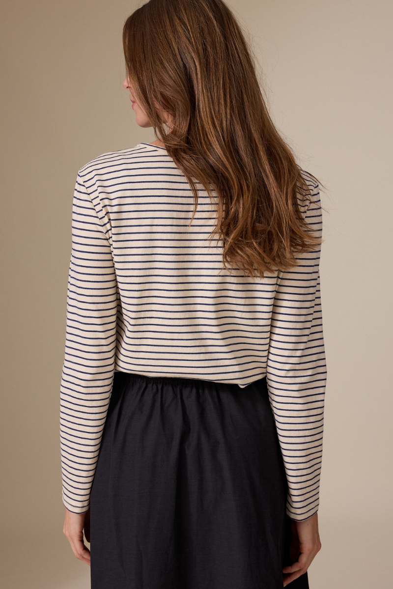 Lena Cardigan Marine-navy Stripe