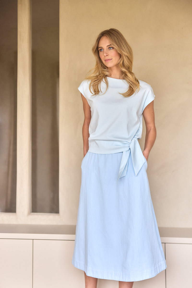 Novia Top Light Blue