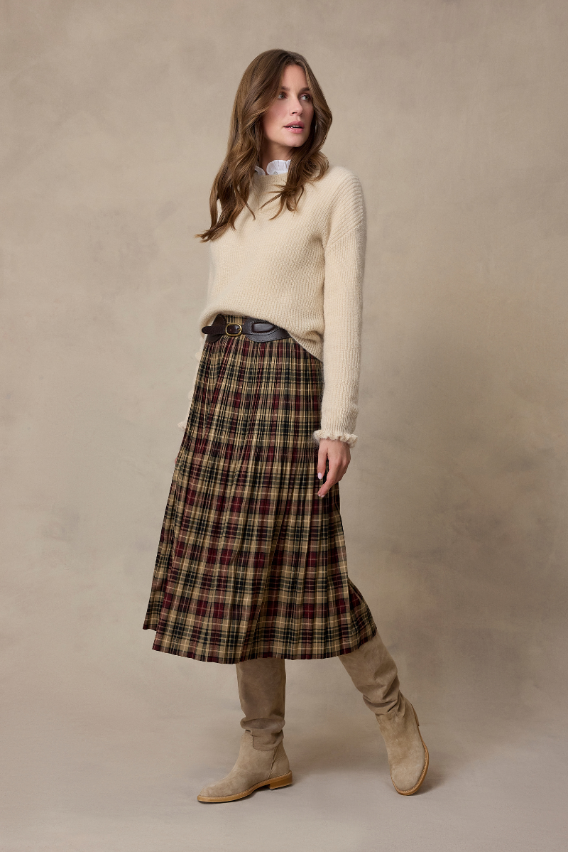 Miley Skirt Brown Check