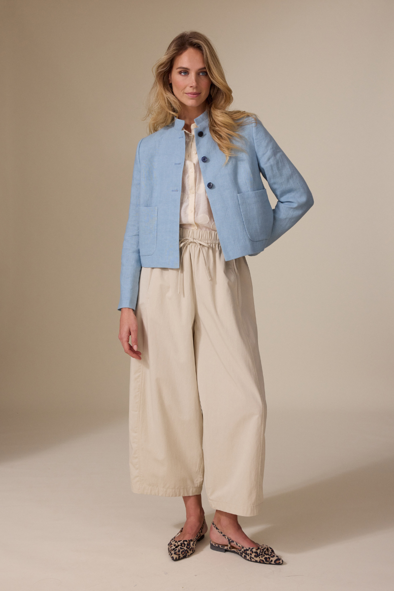 Kae Blazer Licht Blauw