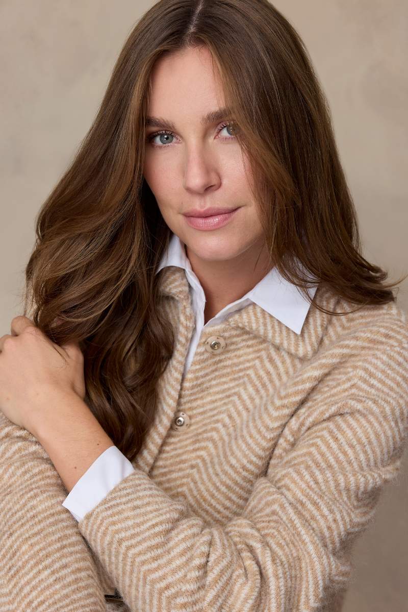 Kaatje Cardigan Sand Print