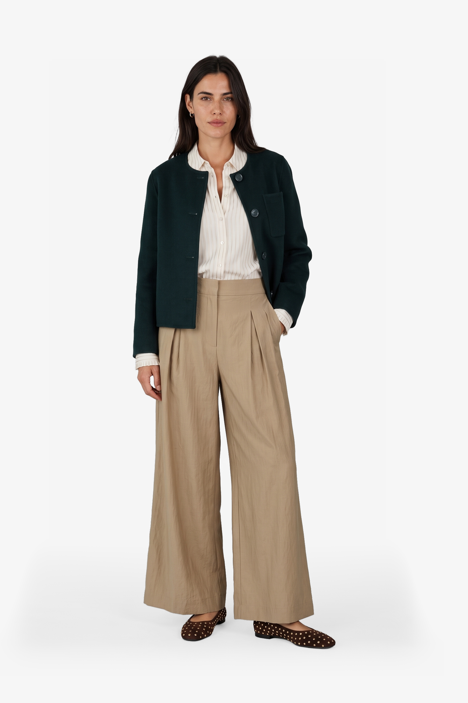 Josefien Veste Vert Foncé