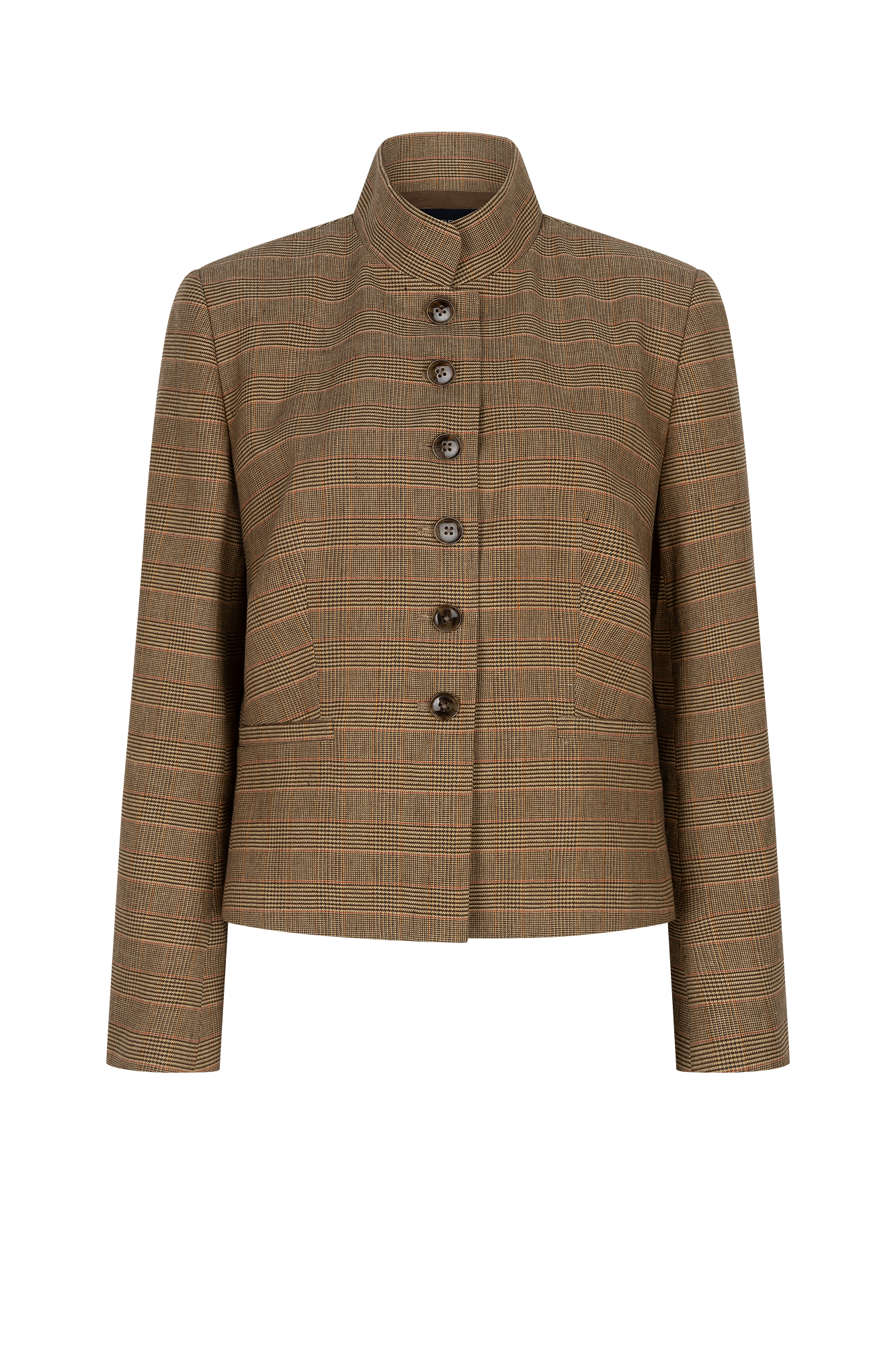 Kaat Blazer Zand Print