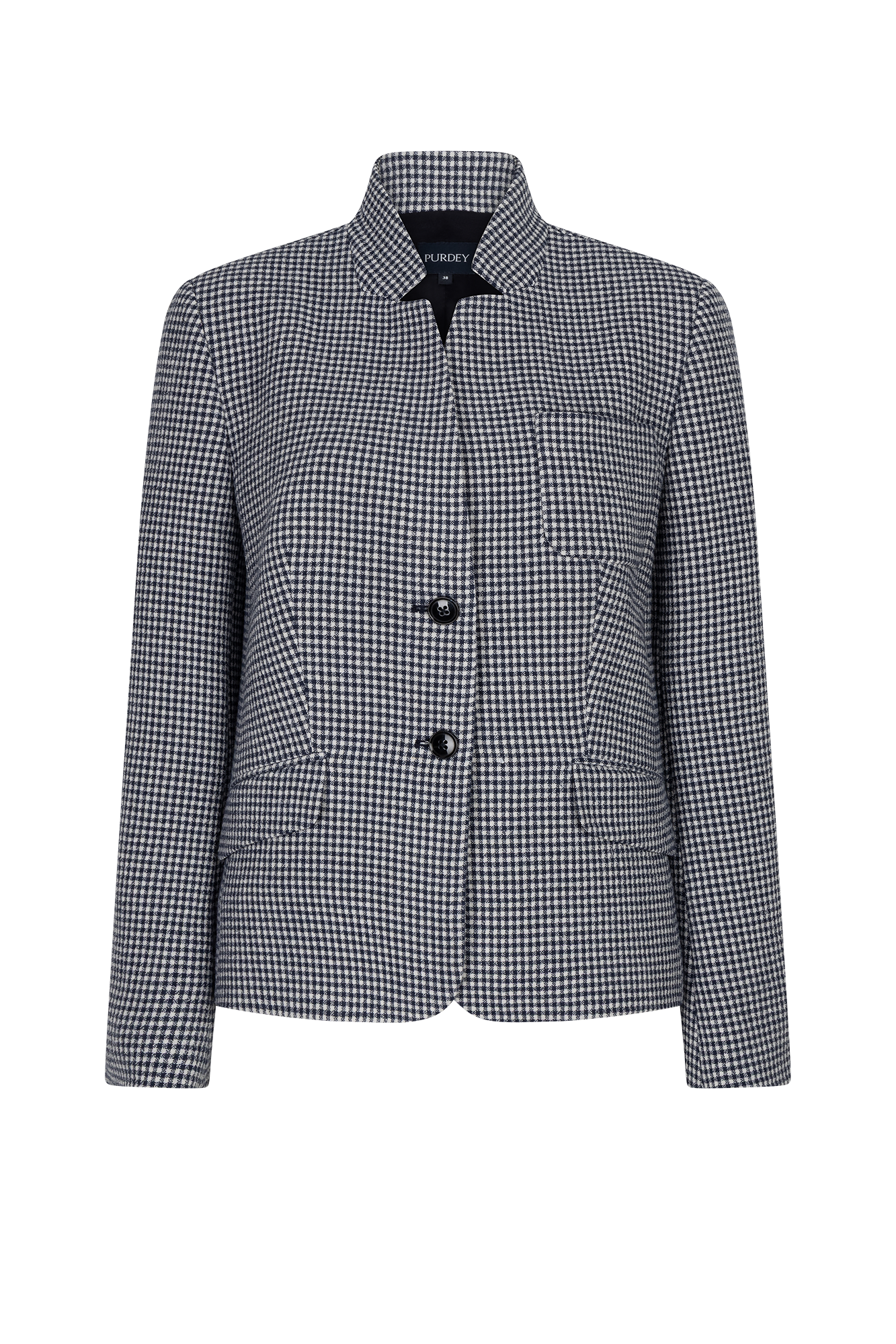 Kayla Blazer Marine-navy Print