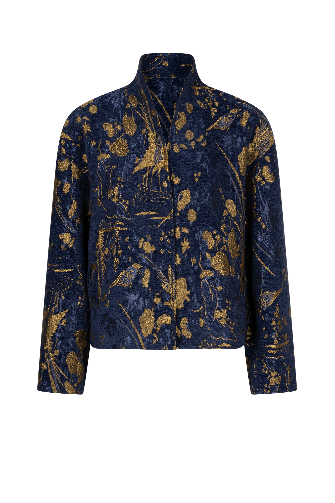 Rhona Jasje Marine-navy Print