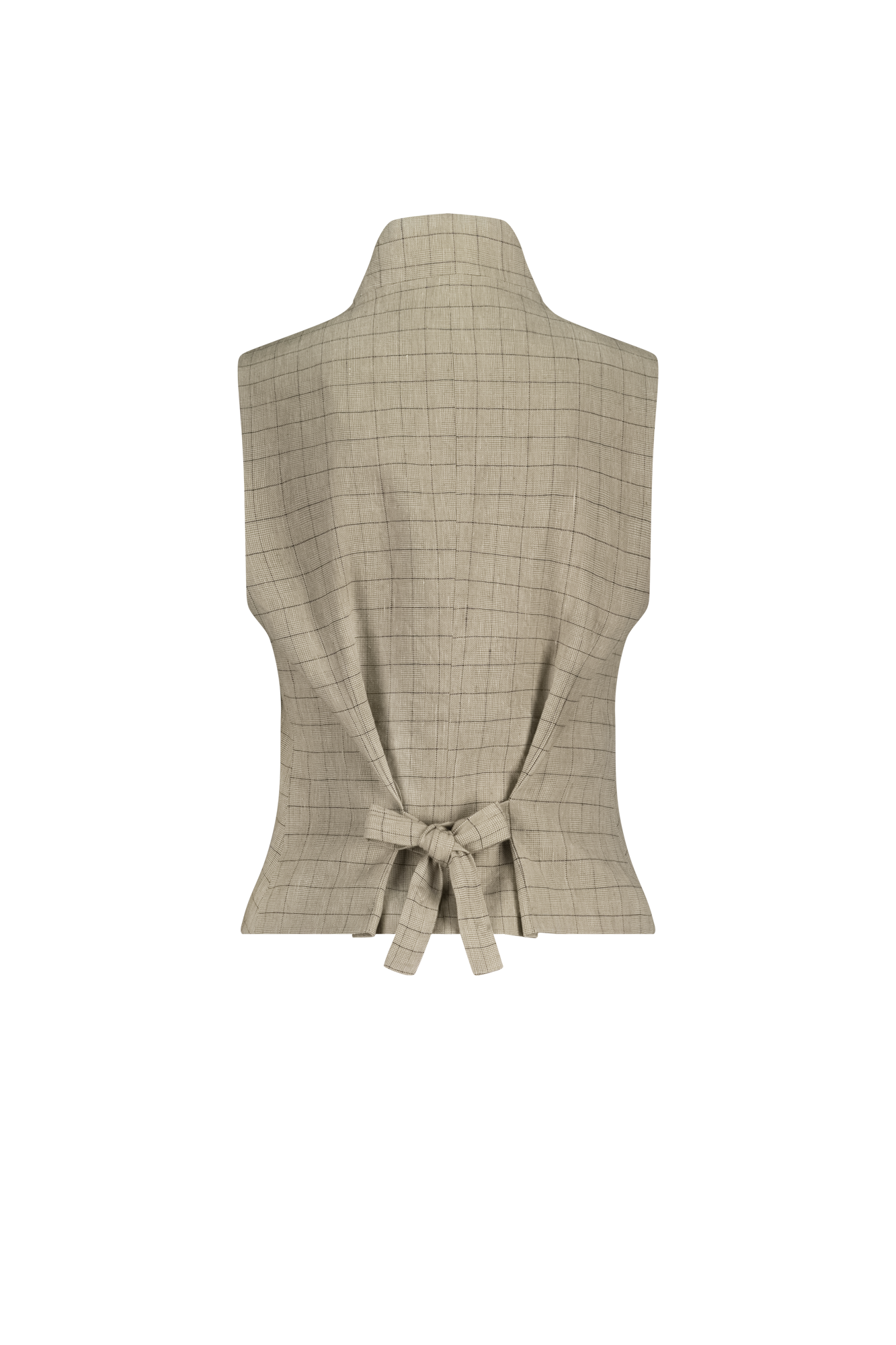 Gia Gilet Zand Print