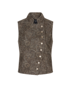 Fredje Gilet Zand Print