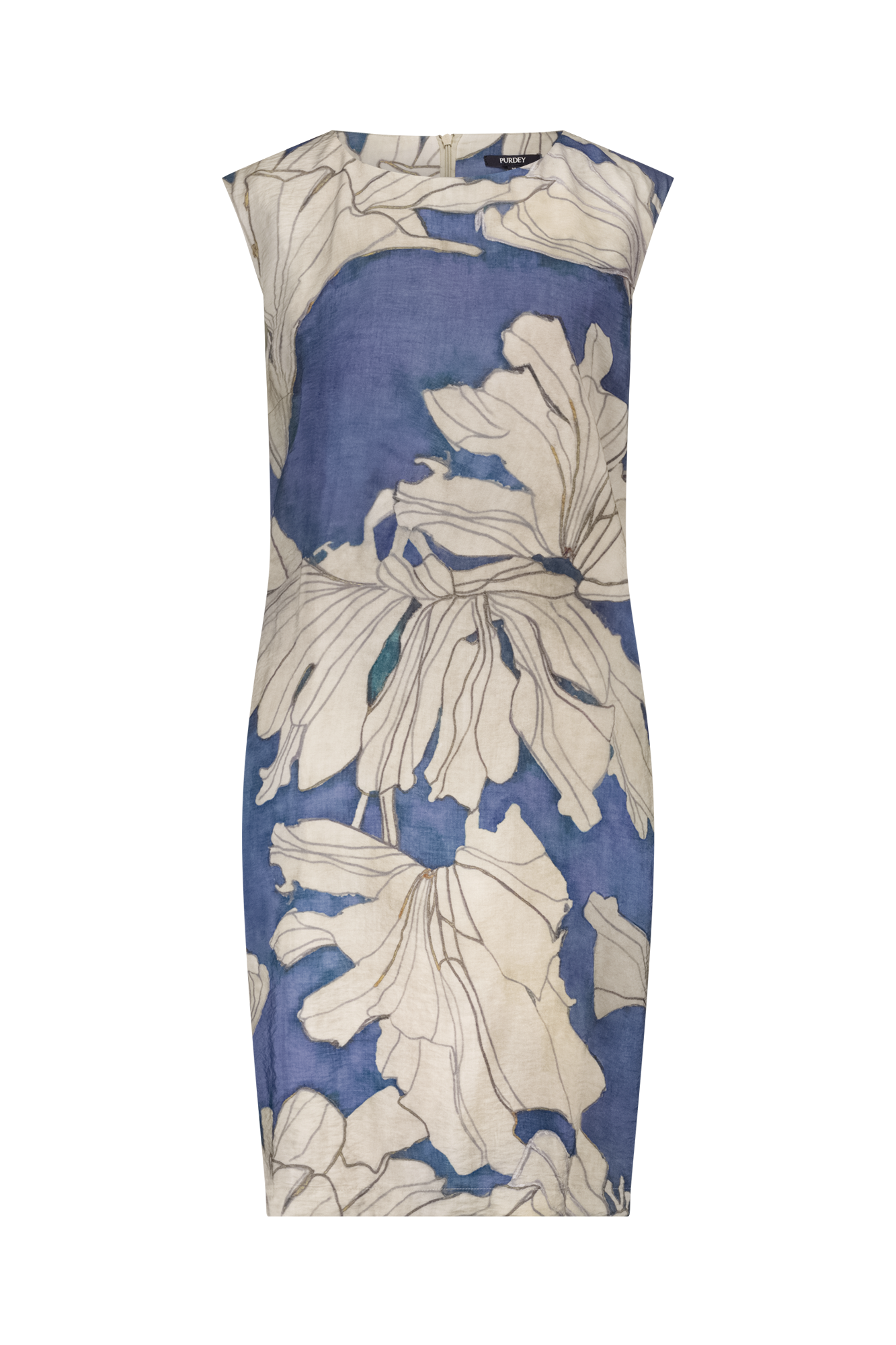 Nira Jurk Blauw Print