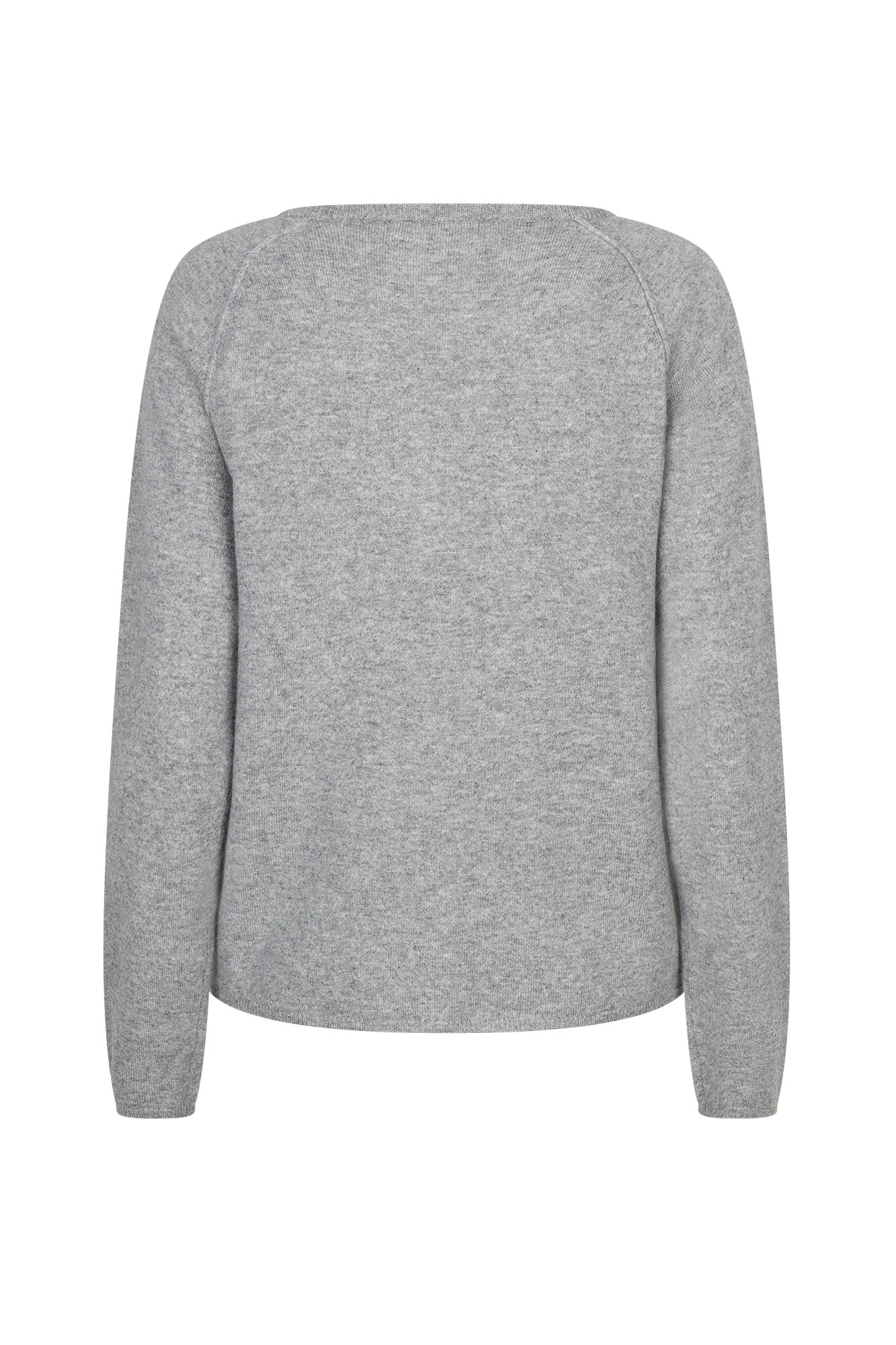 Laica O-neck Raglan Vest Licht Grijs