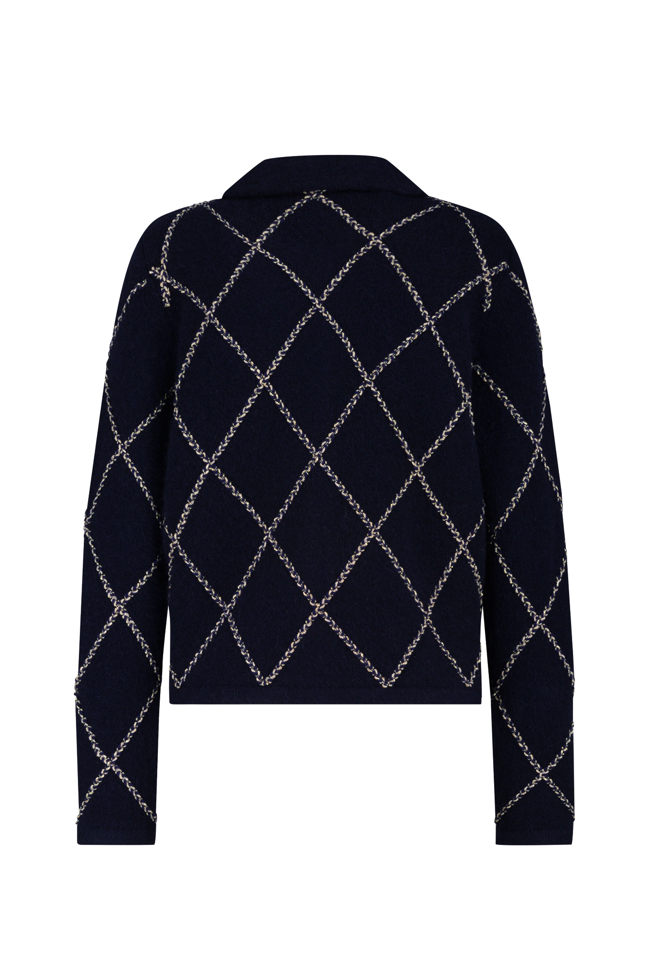 Kacy Vestjas Marine-navy Print