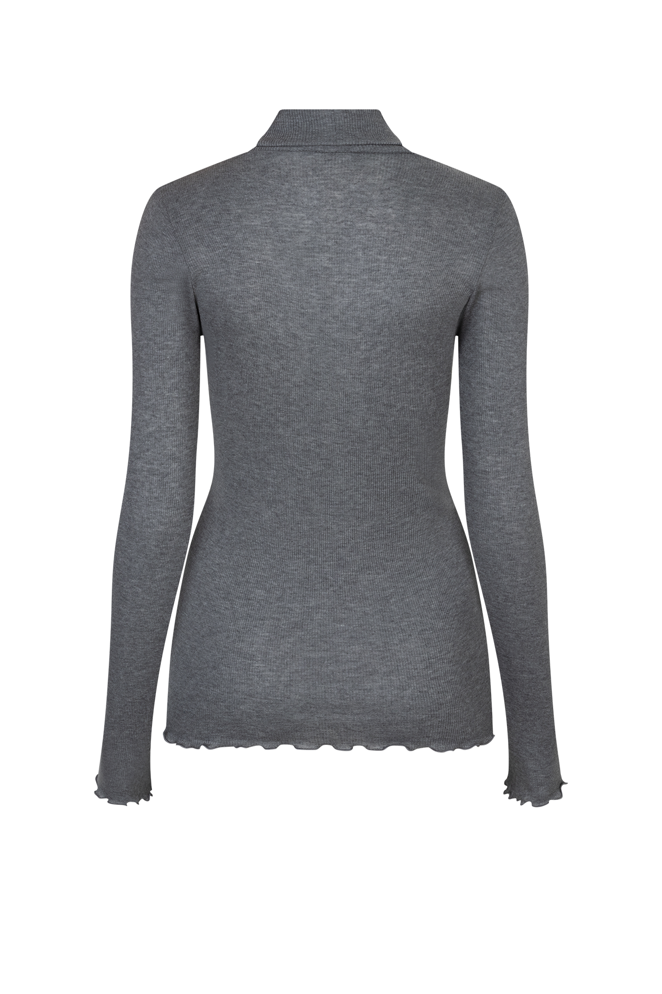 Burlington Reg T-neck Antraciet