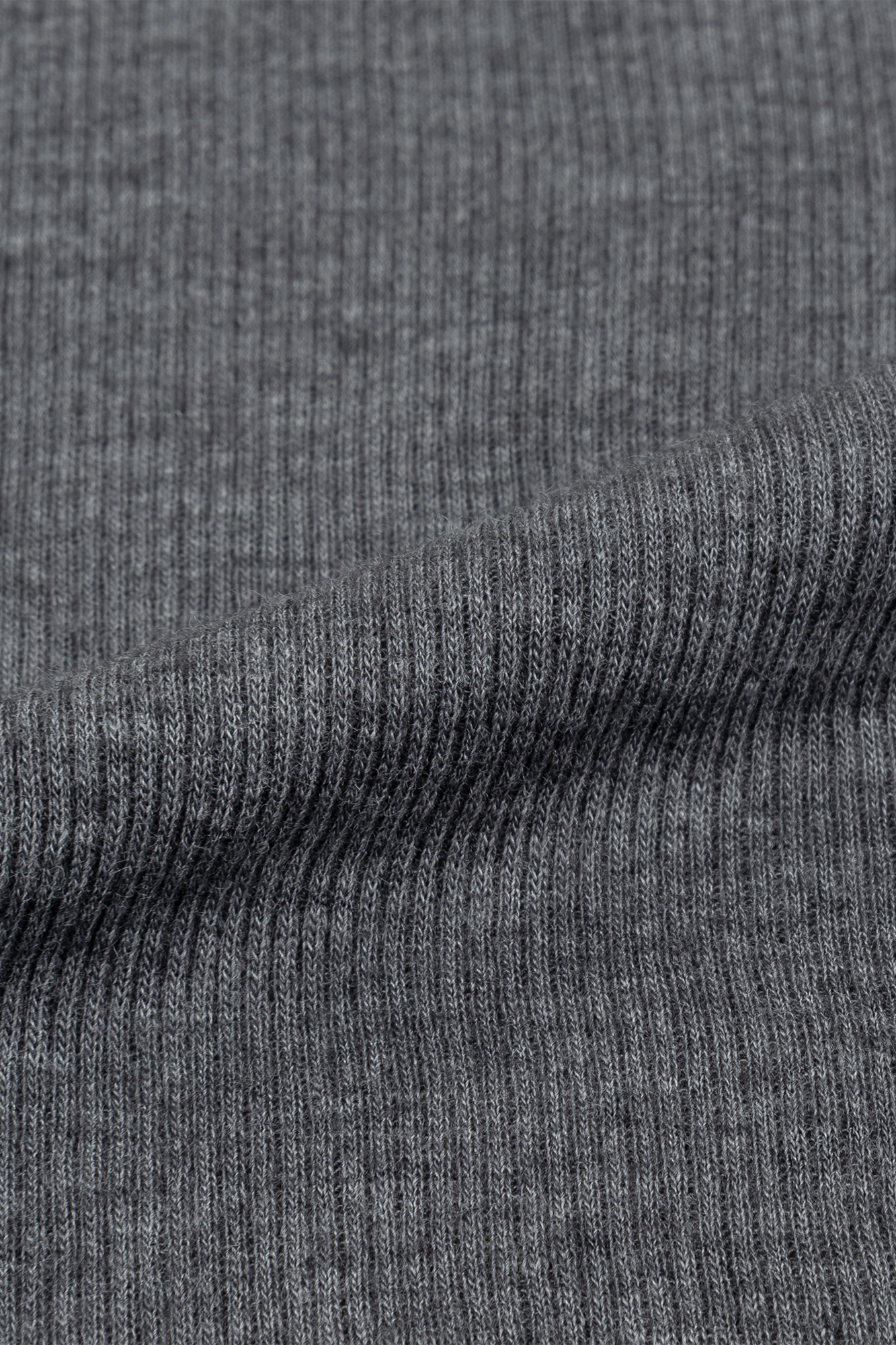 Burlington Reg T-neck Antraciet