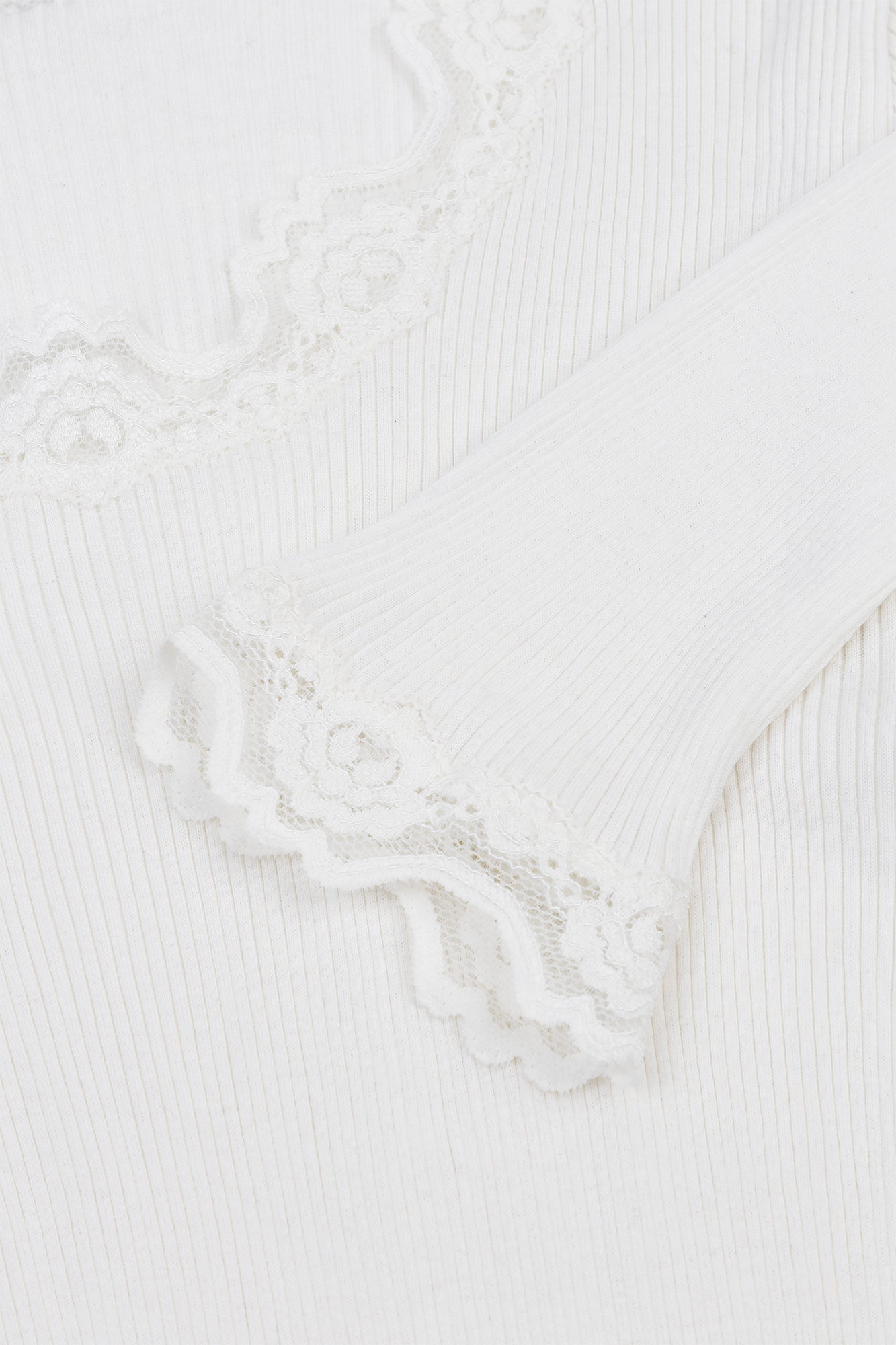 Babette LS Regular Lace Off-white