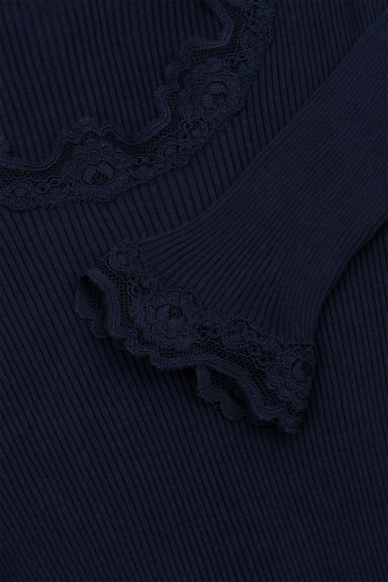 Babette LS Regular Lace Marine-navy