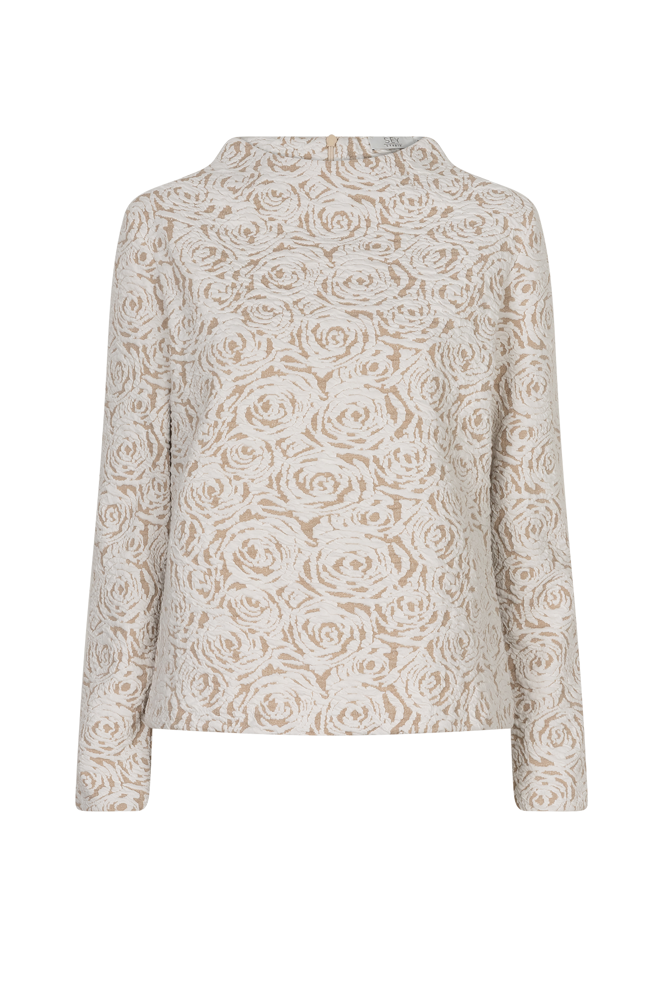 Kim Top Off-white Print