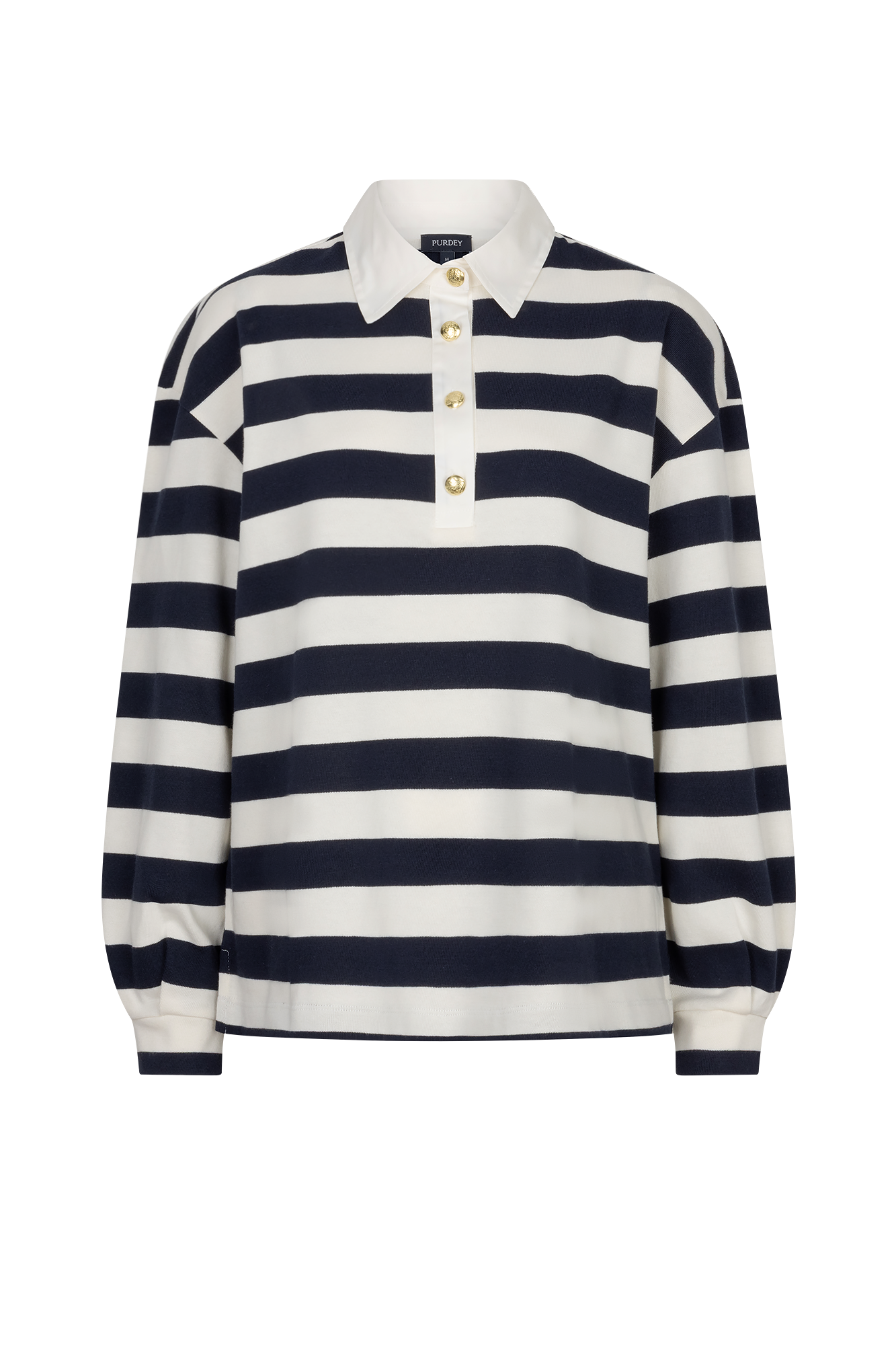 Lia Top Marine-navy Print