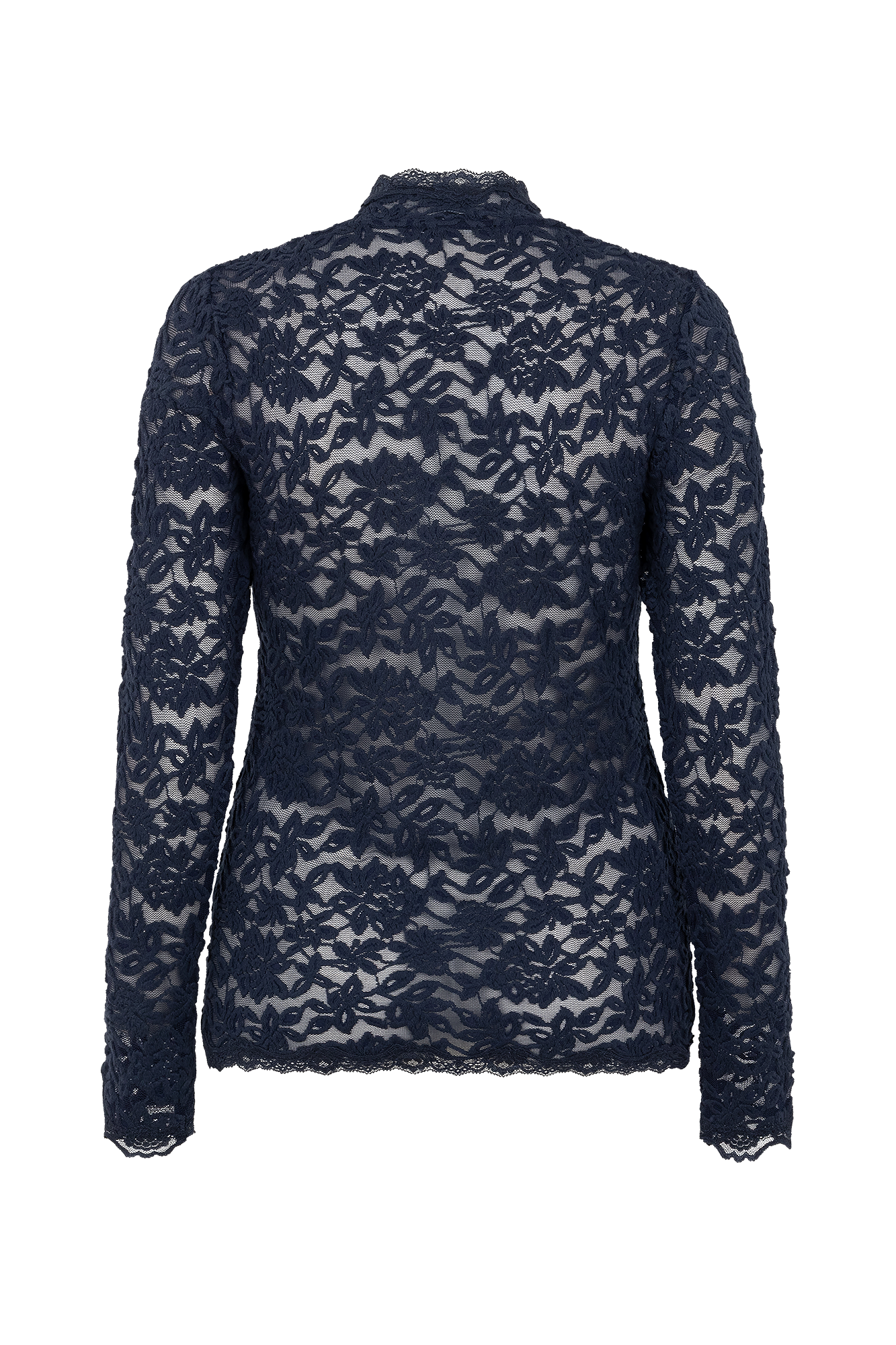 Delicia Turtle Neck Top Marine-navy