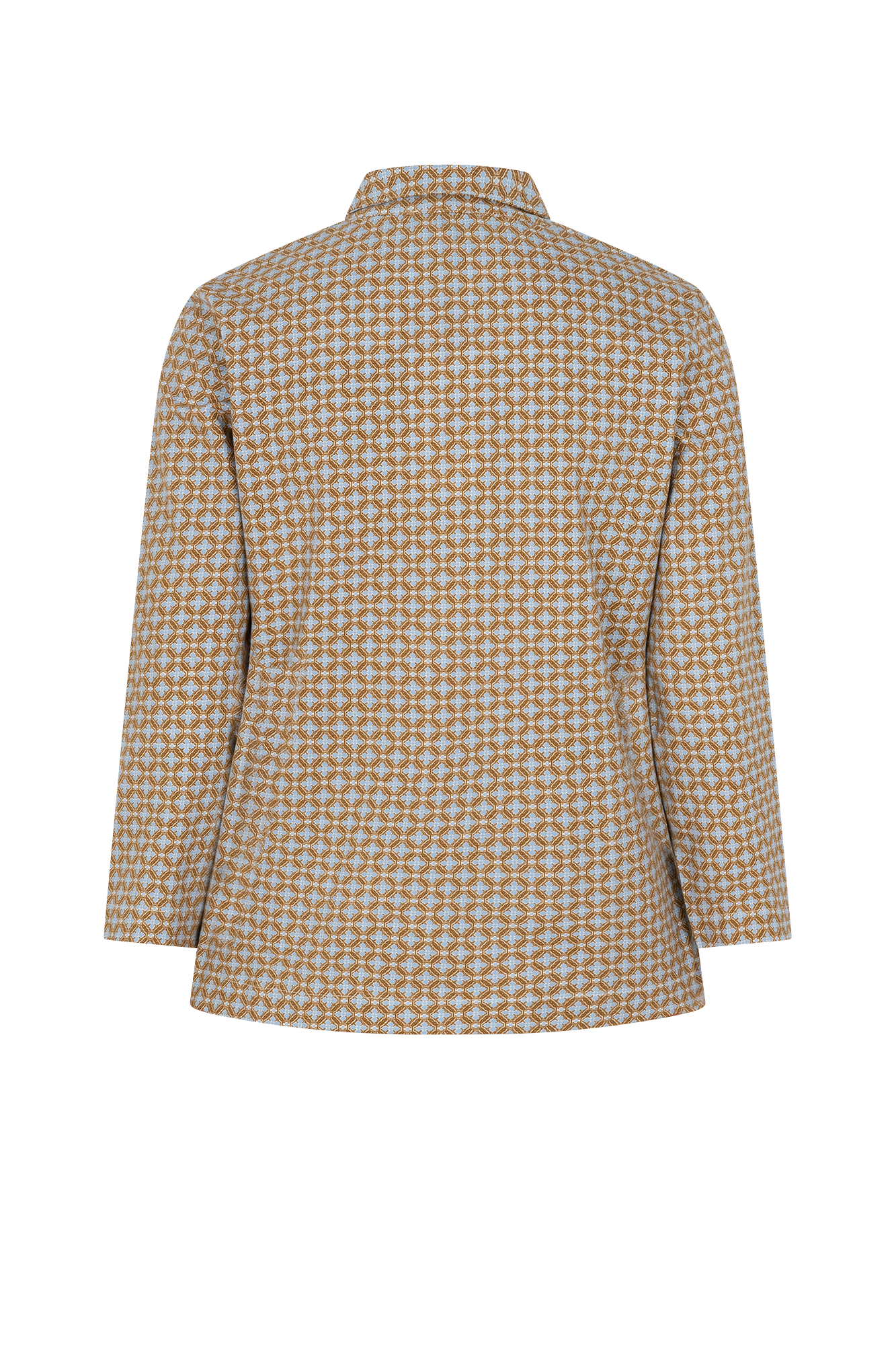 Phia Top Licht Blauw Print