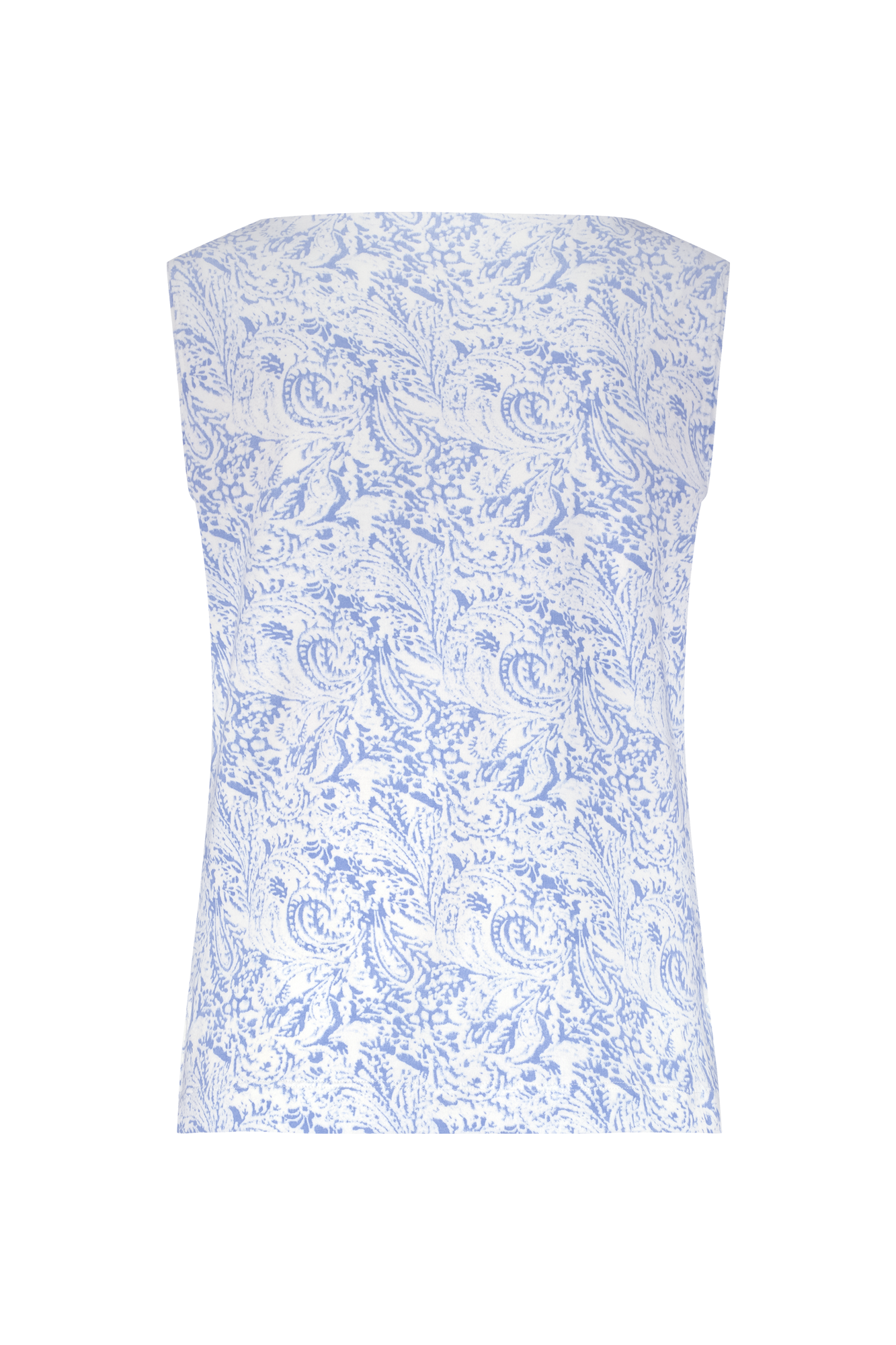 Mona Top Licht Blauw Print