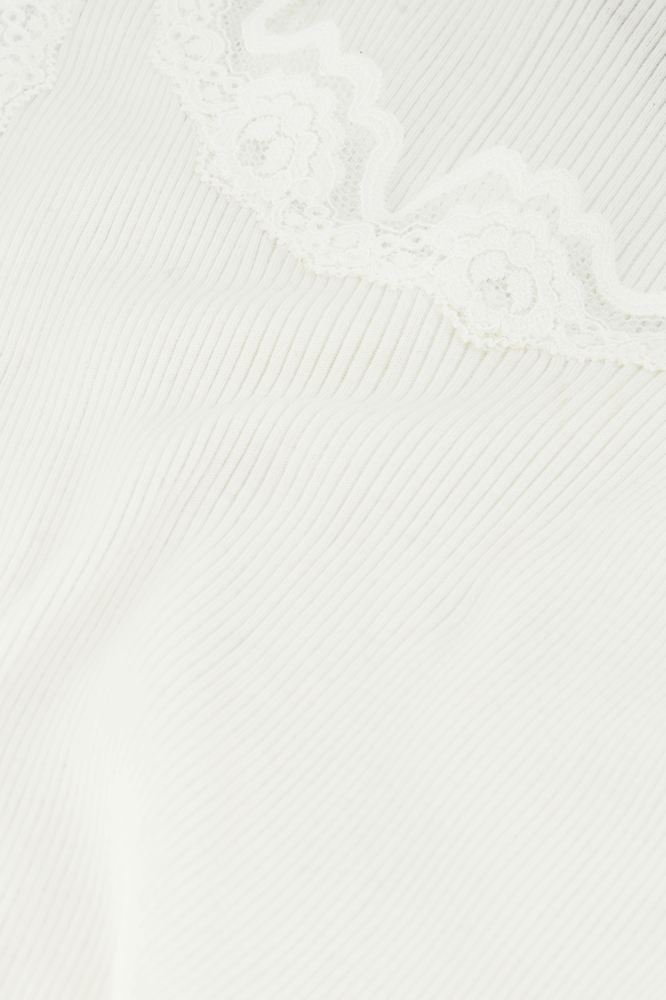 Babette SL U-neck Lace Off-white