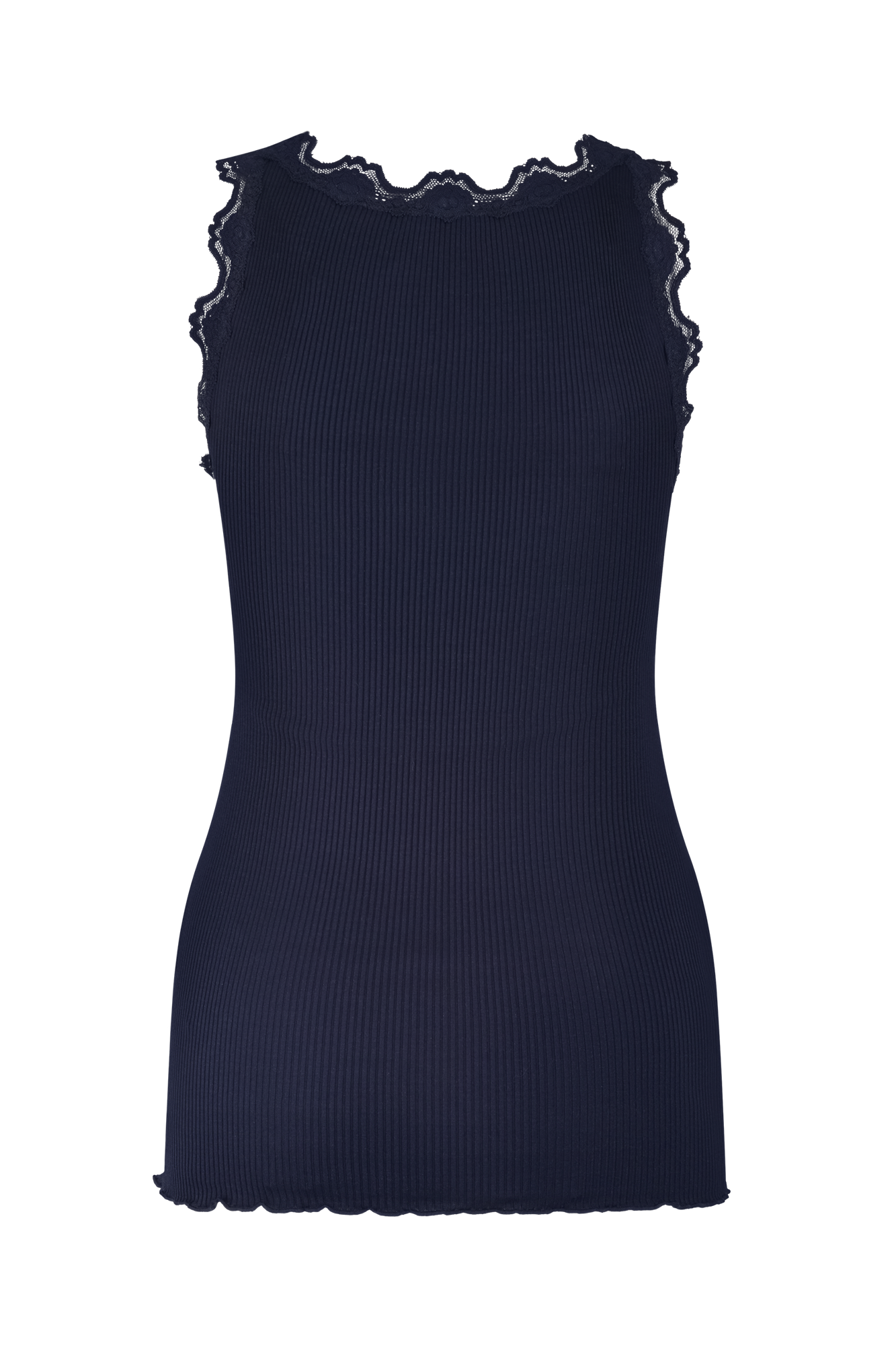 Babette SL U-neck Lace Marine-navy