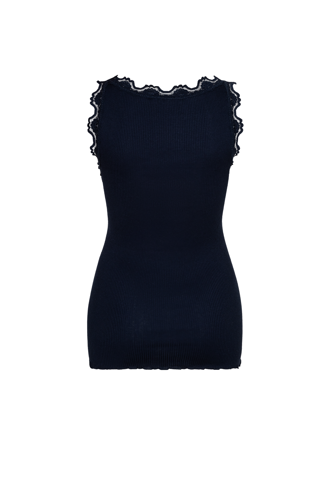 Babette SL U-neck Lace Marine-navy