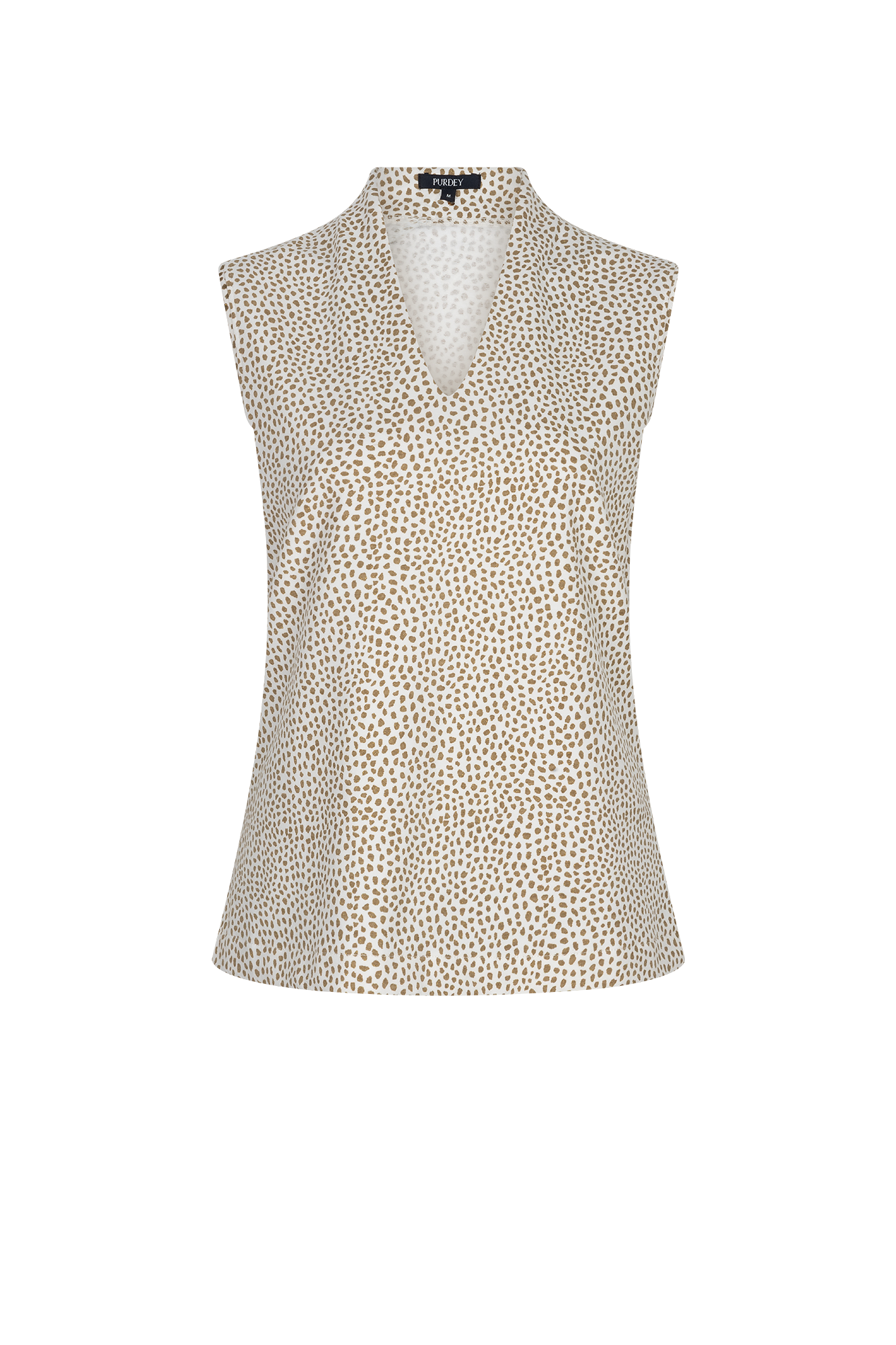 Karo Top Camel Print