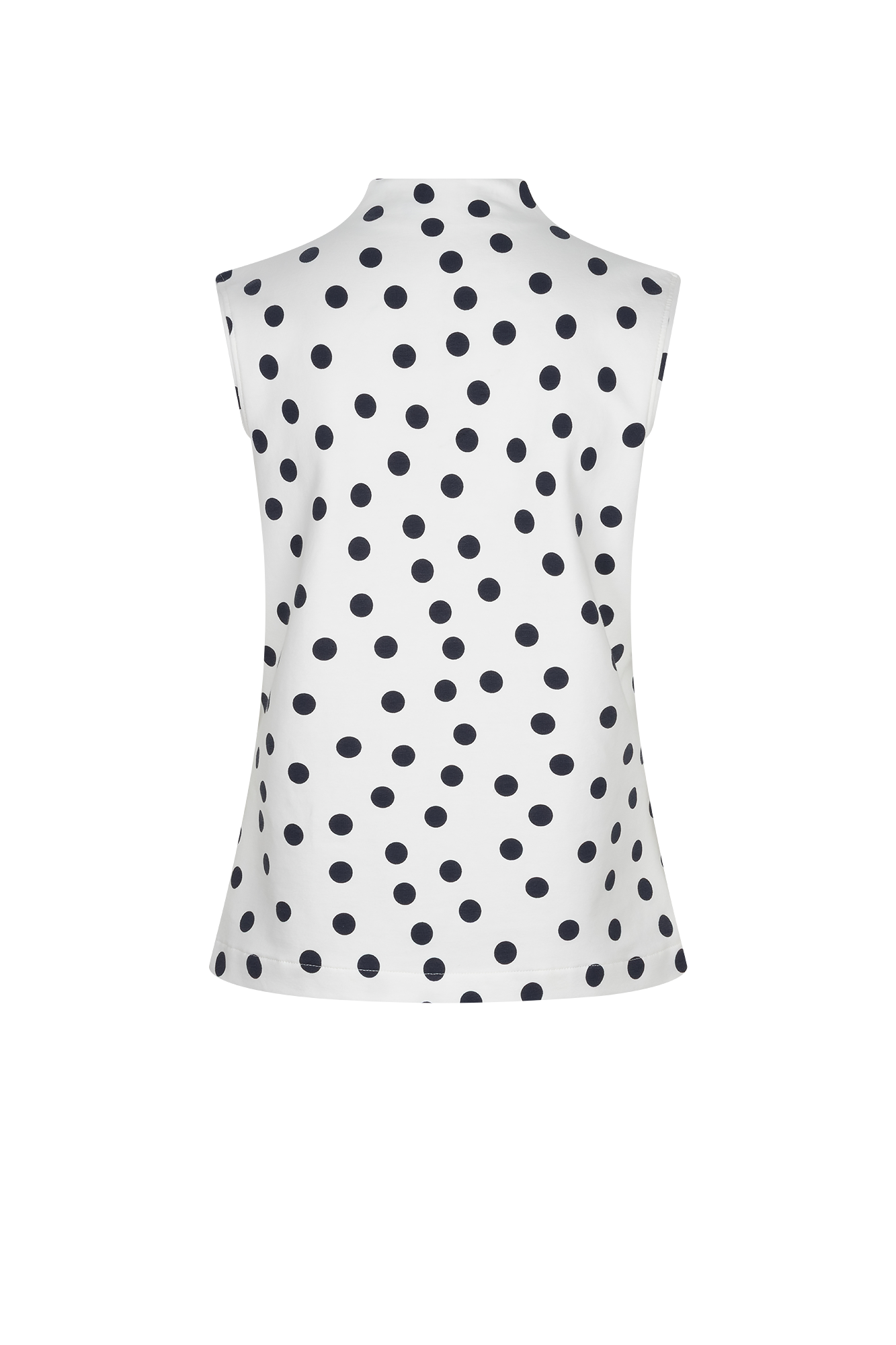 Karo Top Marine-navy Print