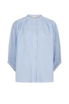 Laurie Blouse Bleu Clair Rayé