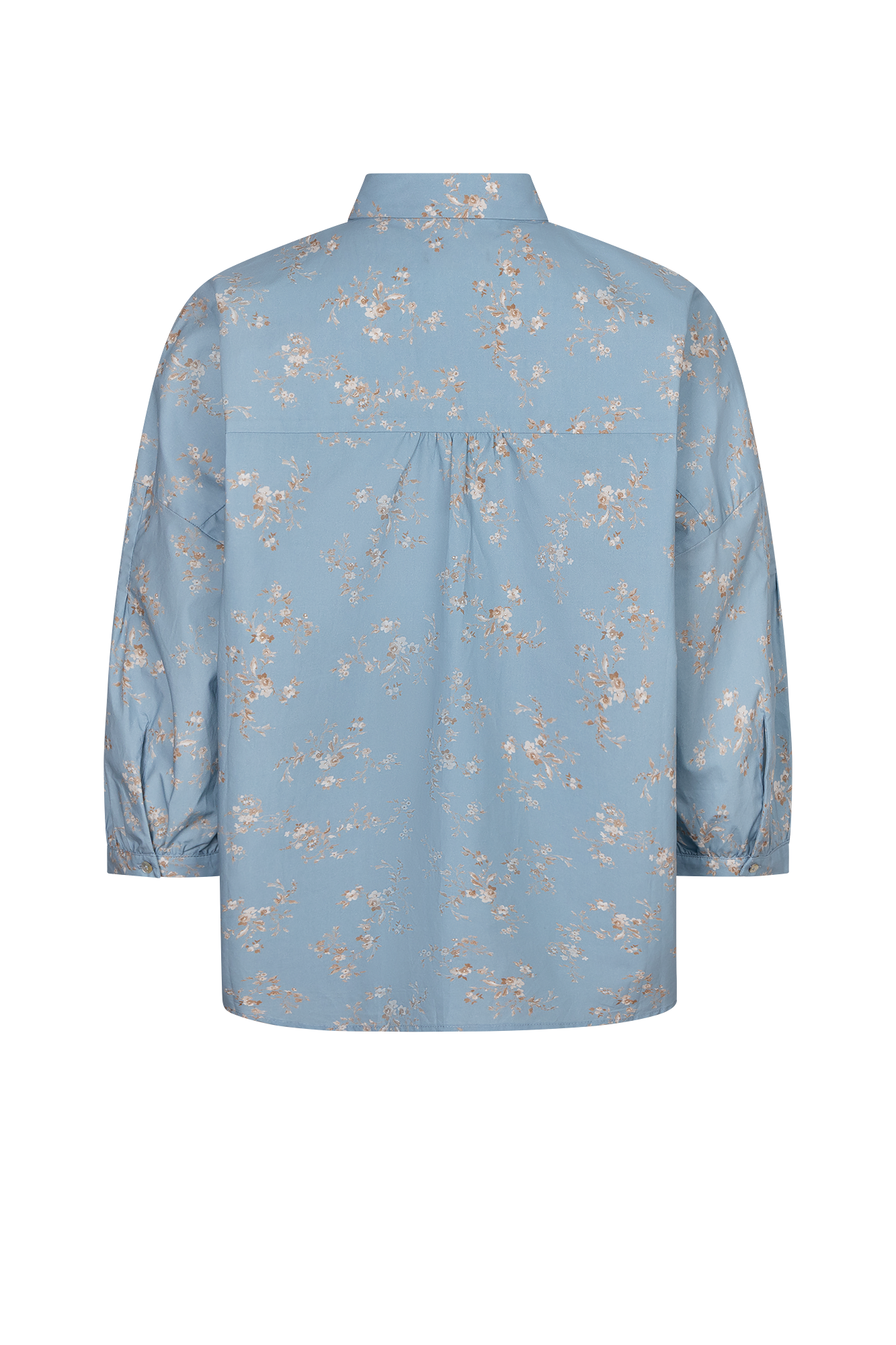 Marian Blouse Licht Blauw Print