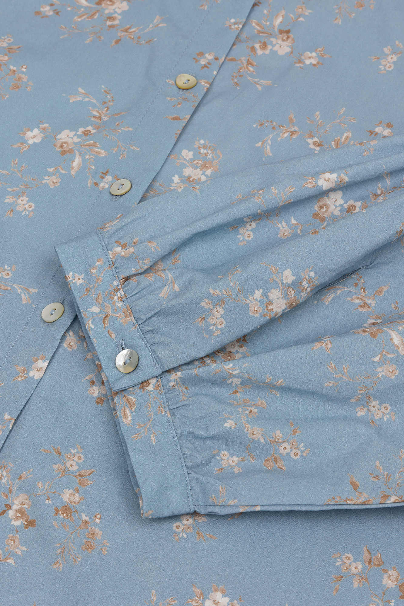 Marian Blouse Licht Blauw Print