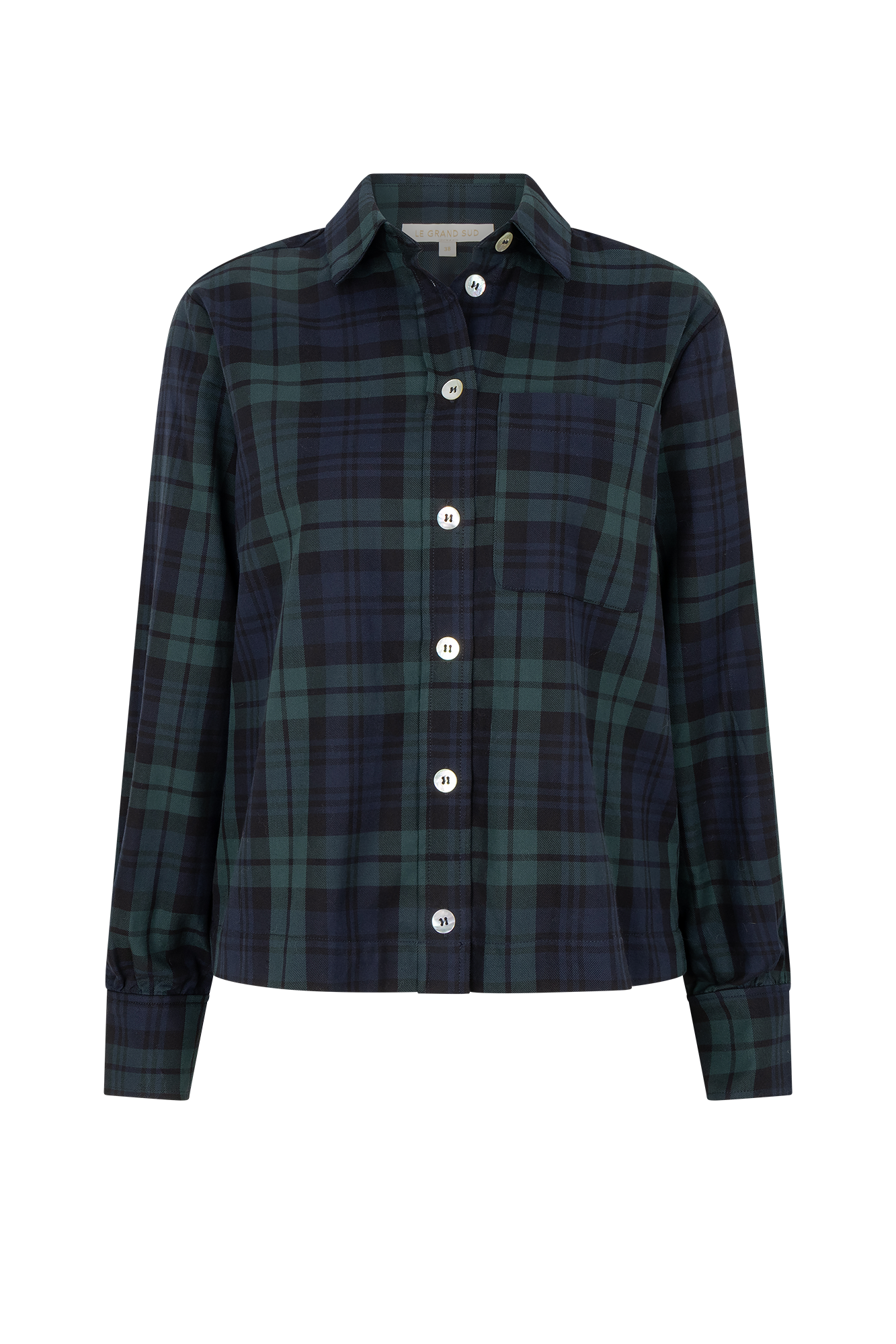 Riene Blouse Blue Check