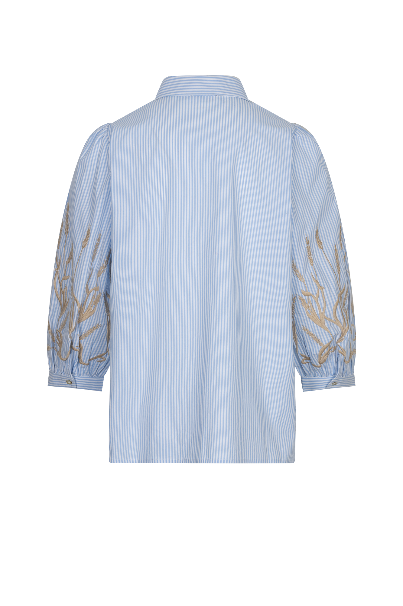 Kima Blouse Bleu Clair Rayé