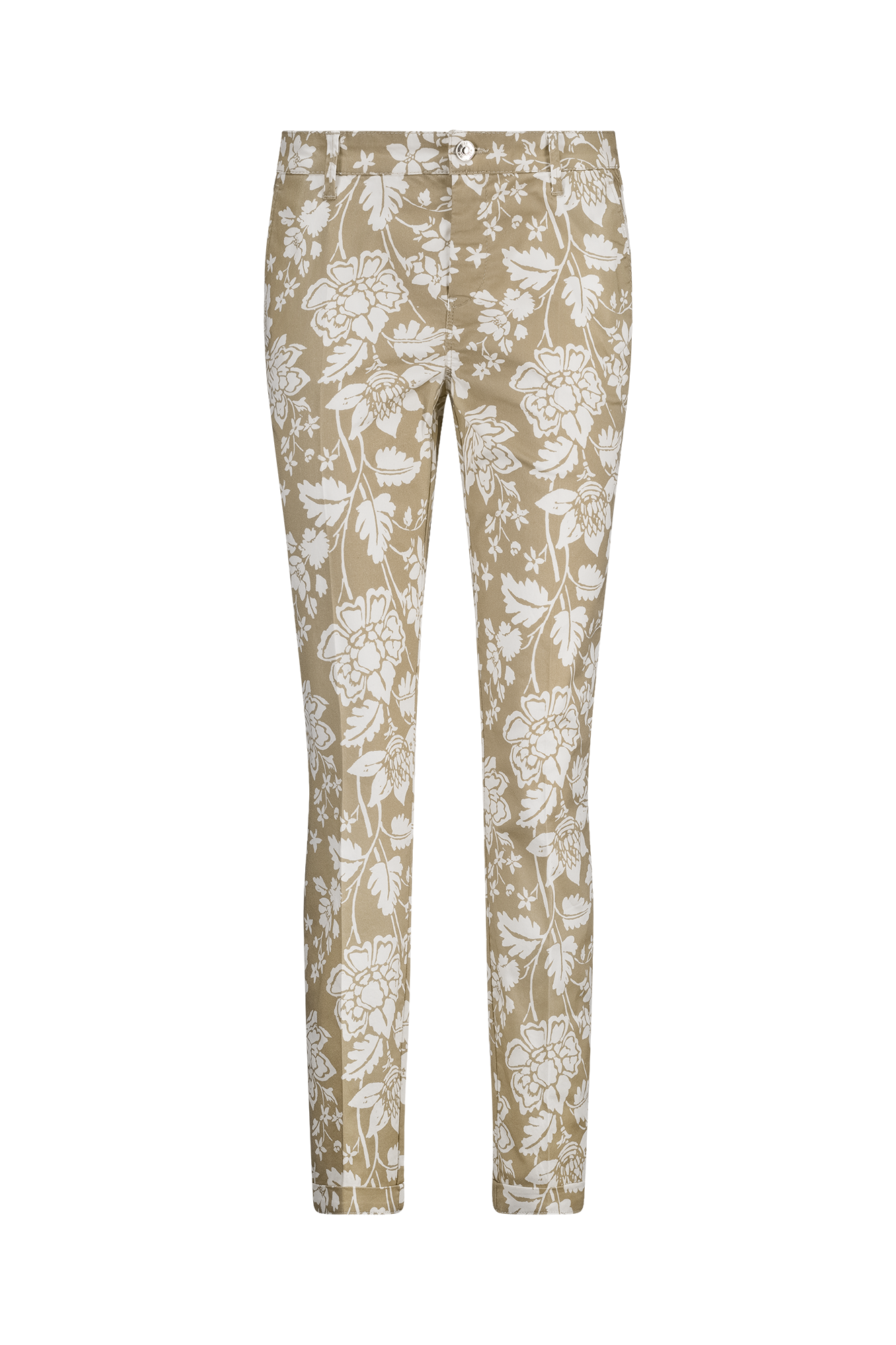 Chino Turn Up Broek Zand Print