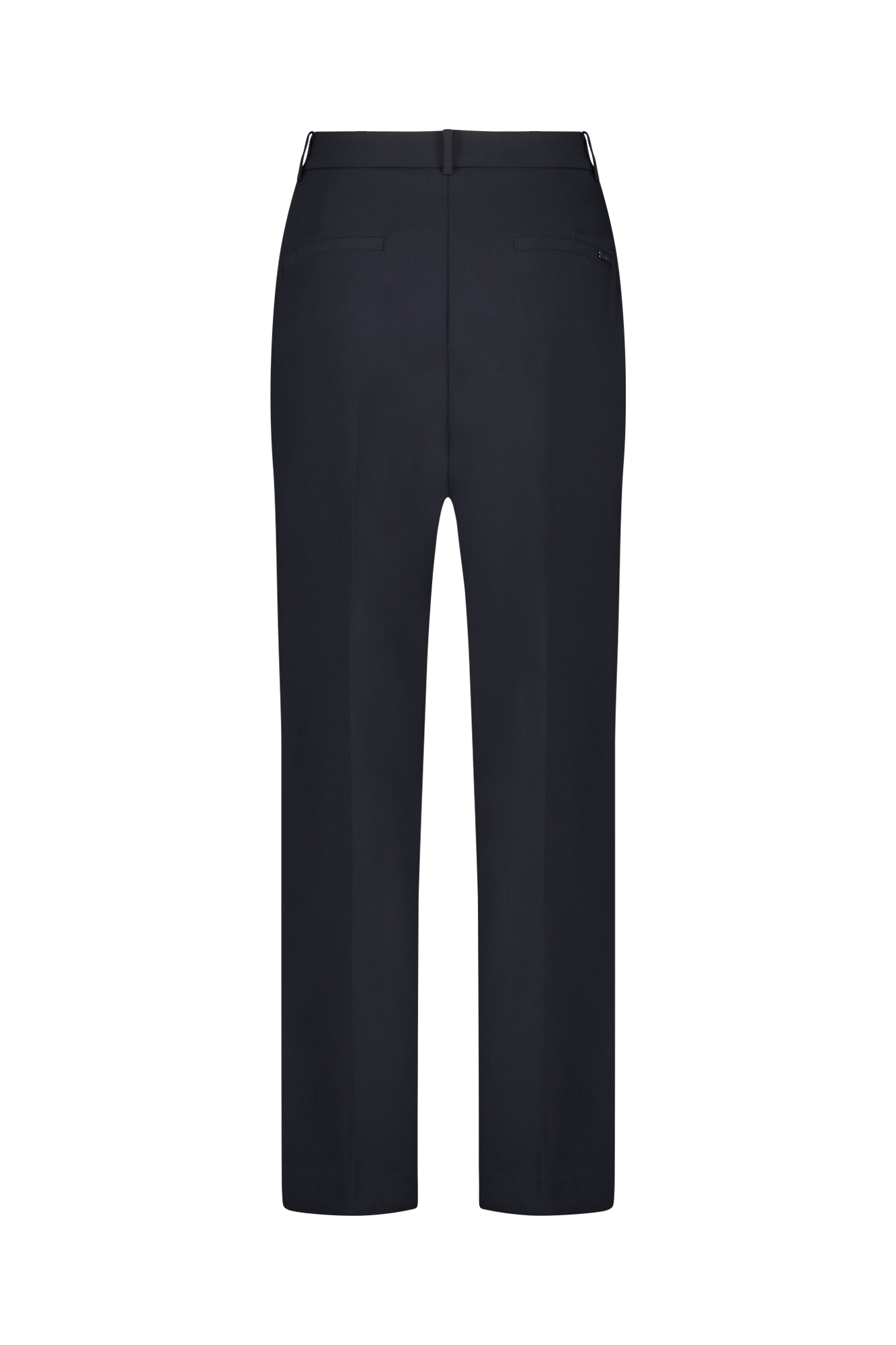 Wide Leg Broek Marine-navy