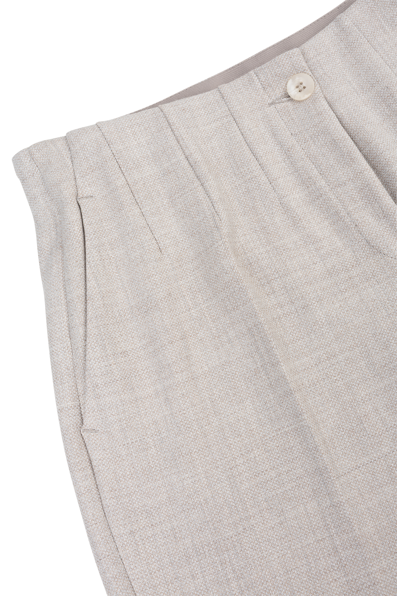 Polieter Pantalon Licht Grijs