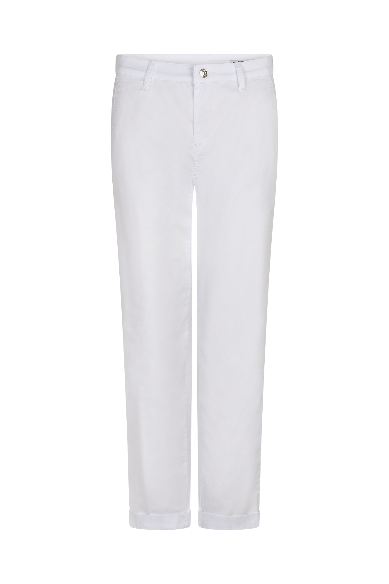 Chino Turn Up Pants White