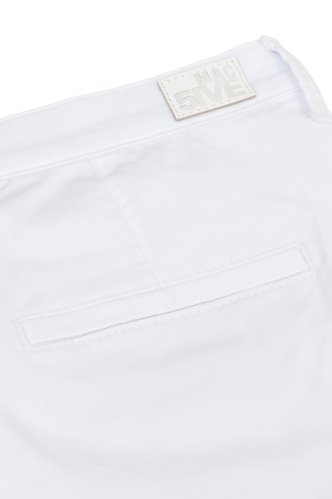 Chino Turn Up Pantalon Blanc