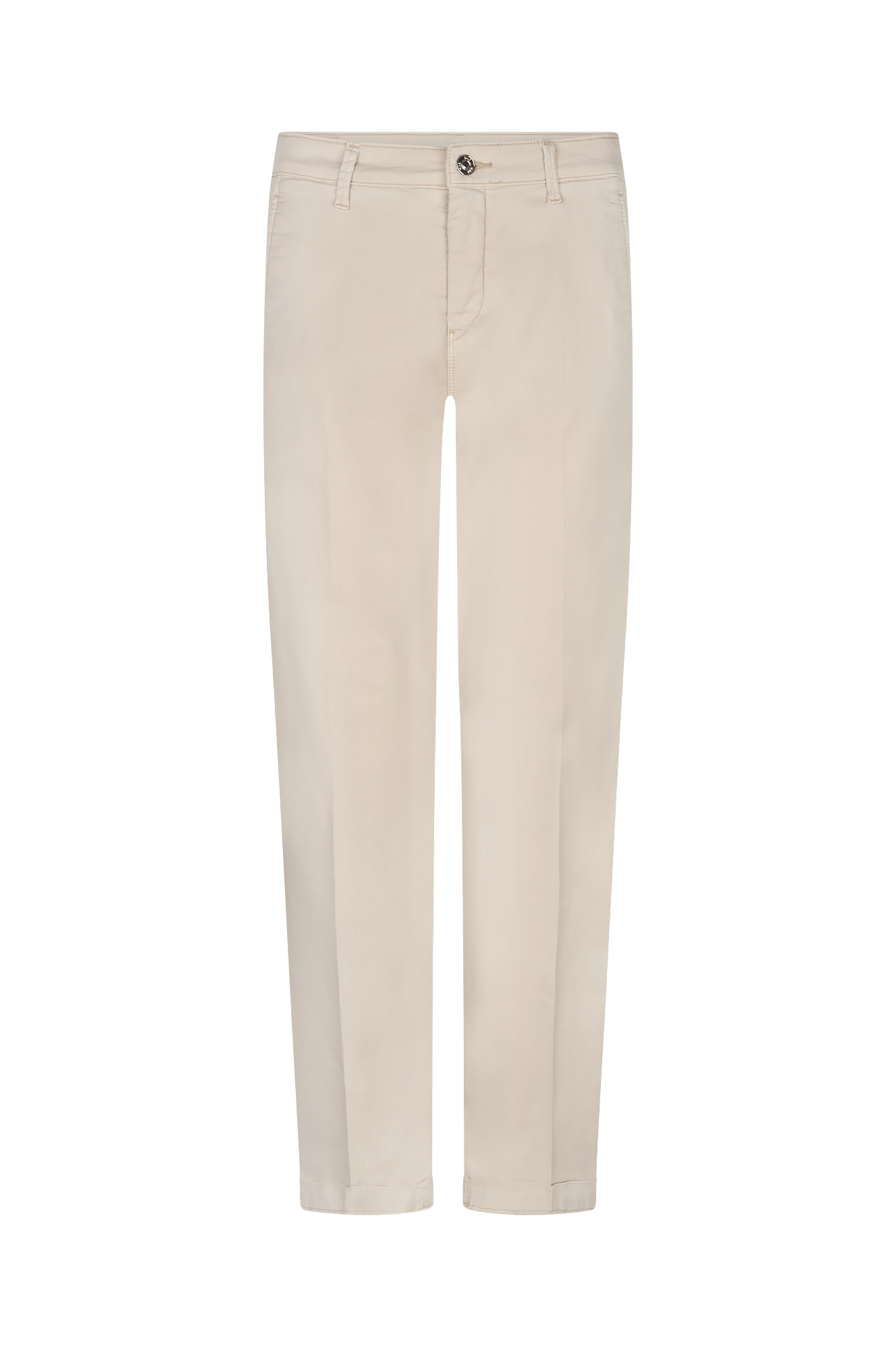 Chino Turn Up Broek Ivoor