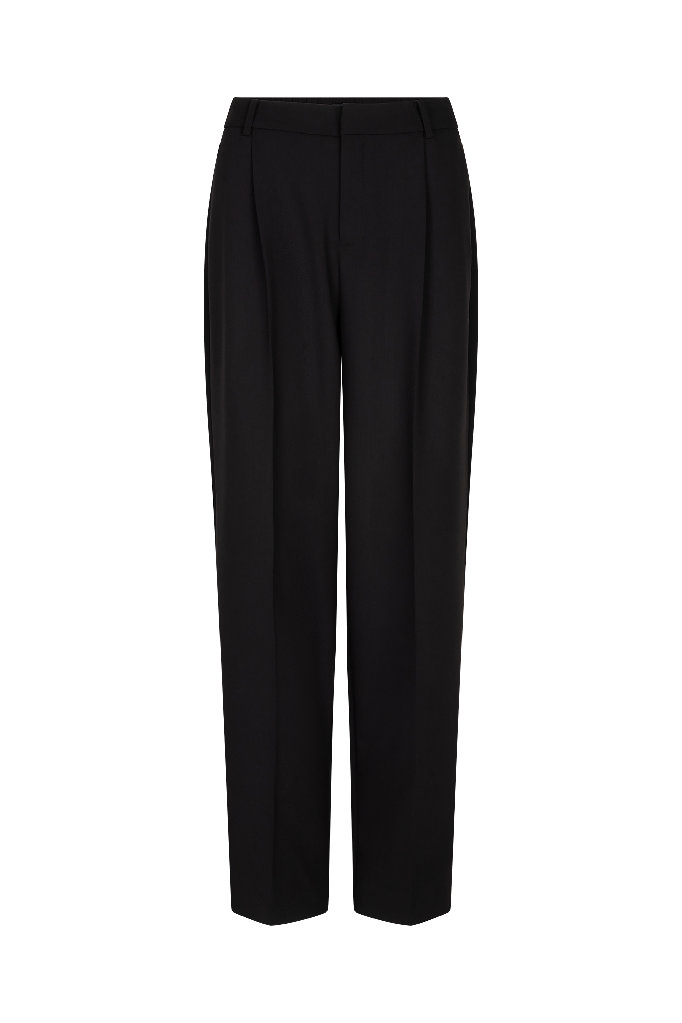 Pleated Pantalon Zwart