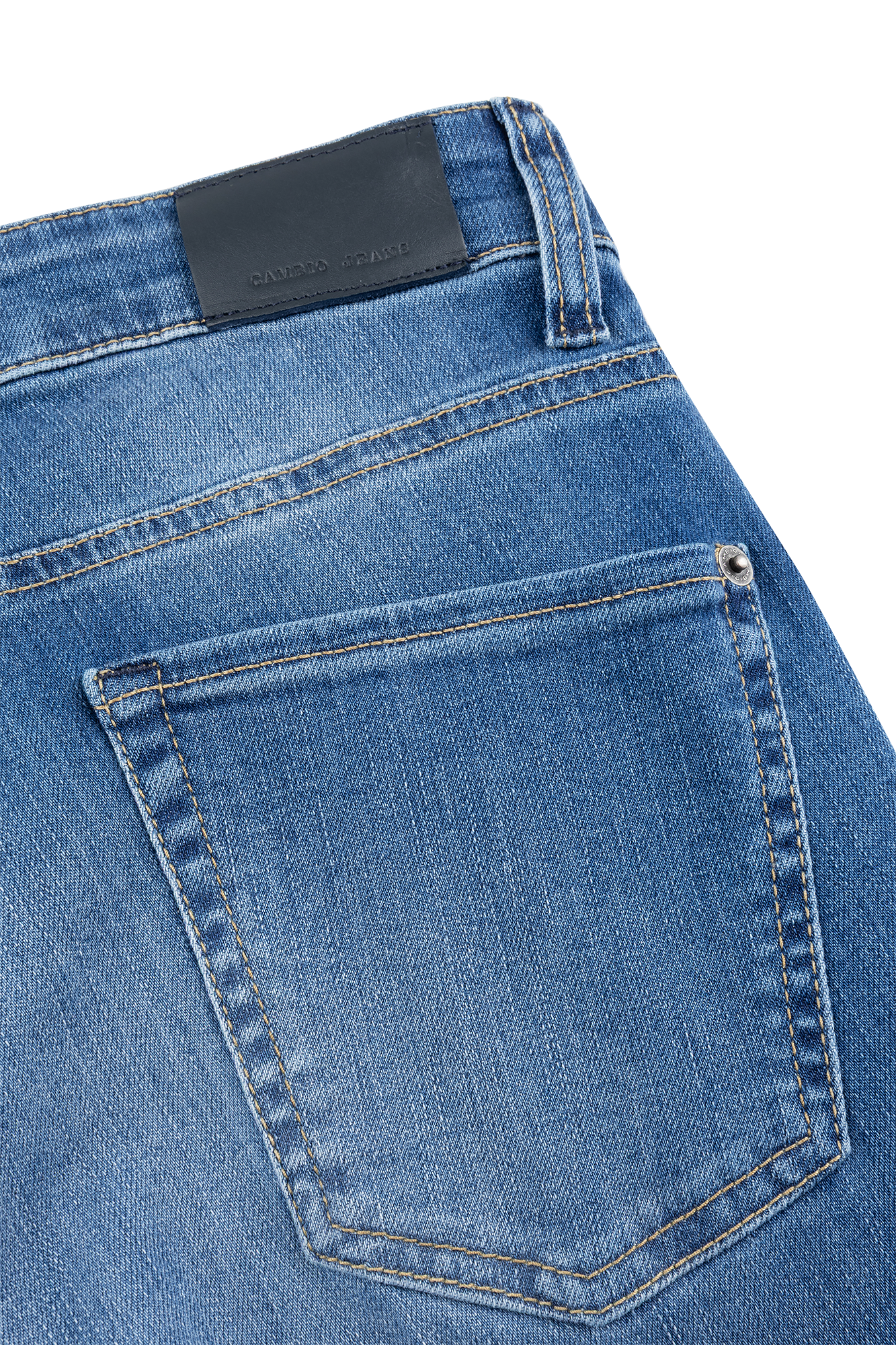 Paris Flared Auth. Denim Blauw Wash