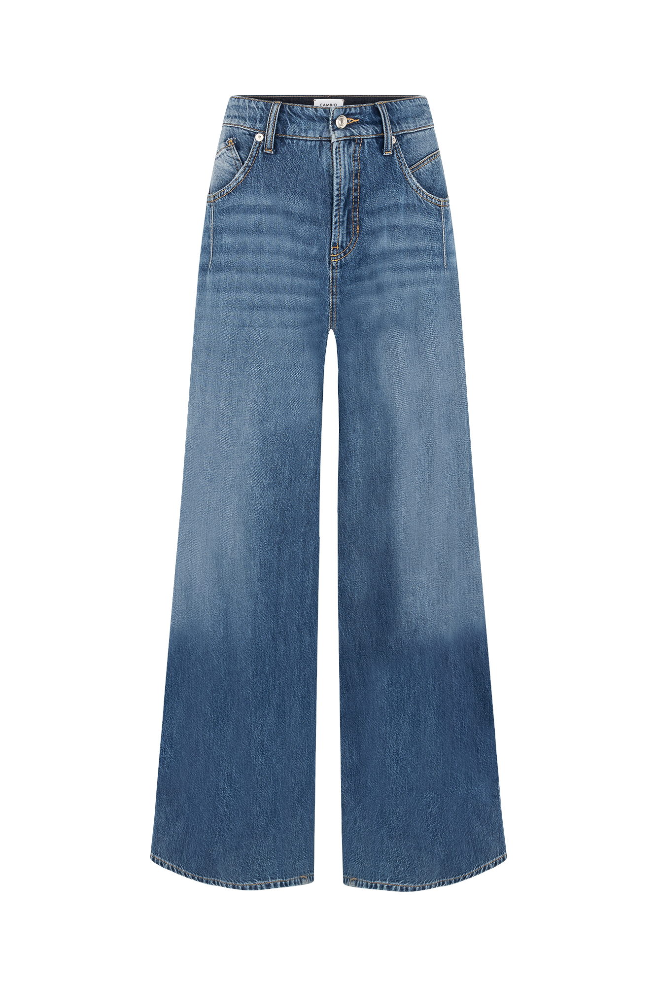 Palazzo Denim Blauw Wash