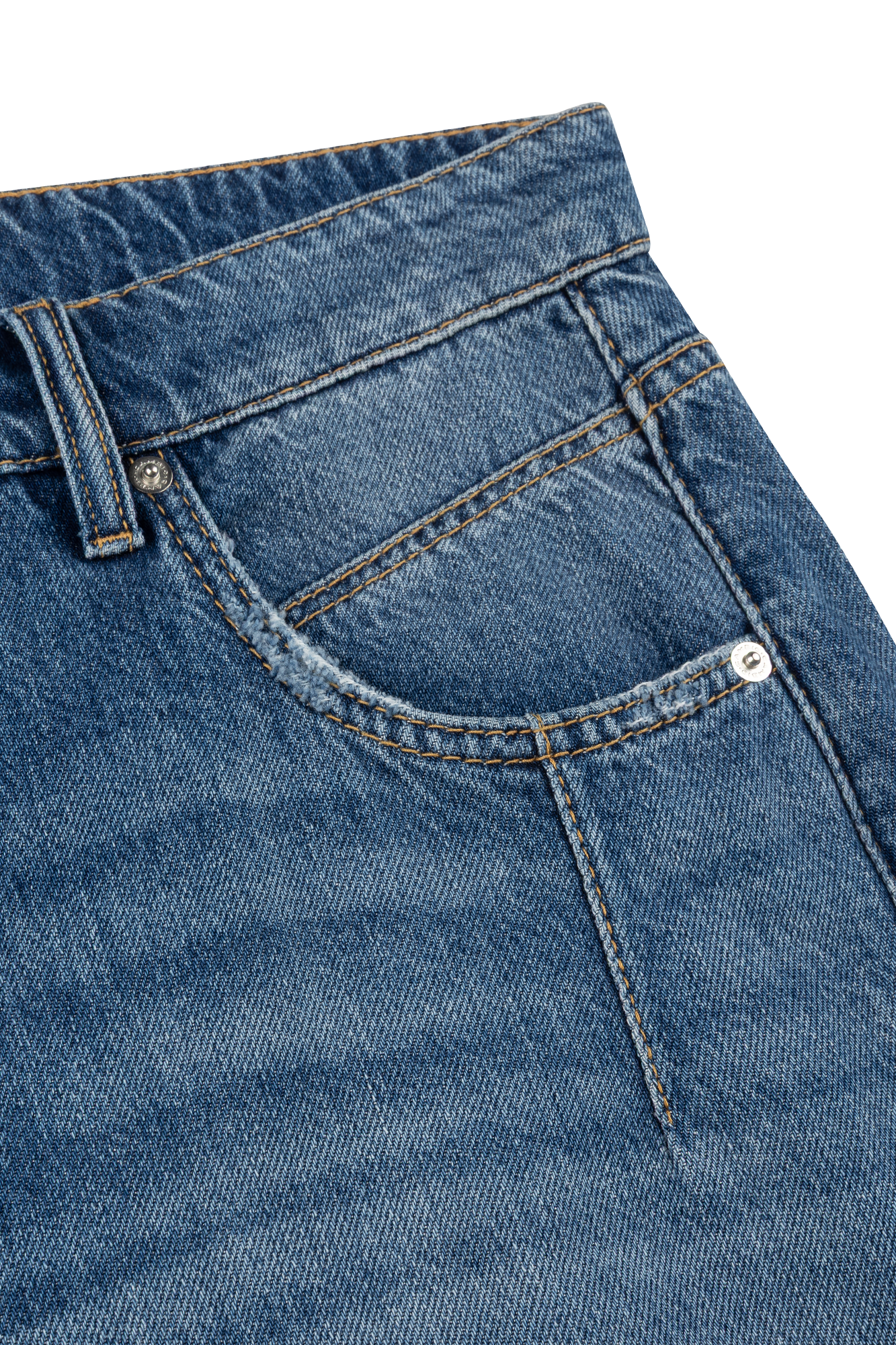 Palazzo Denim Blauw Wash