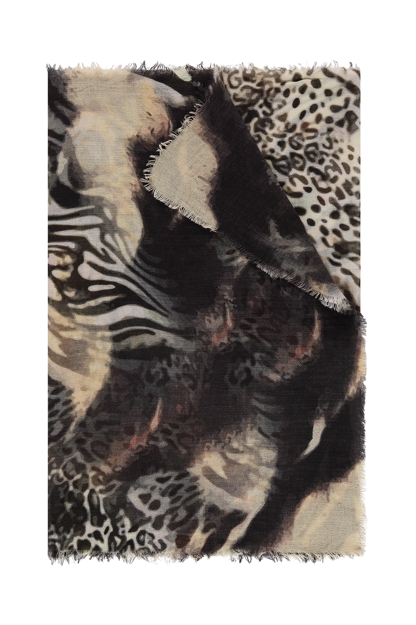 Faith Shawl Zwart Print