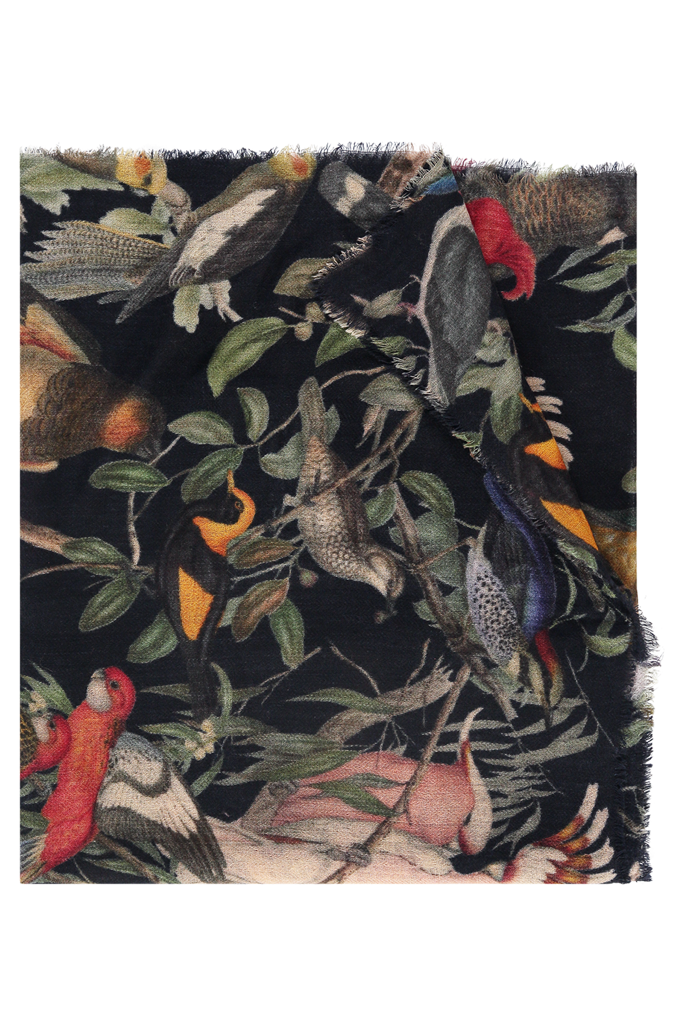 Fana Shawl Groen Print