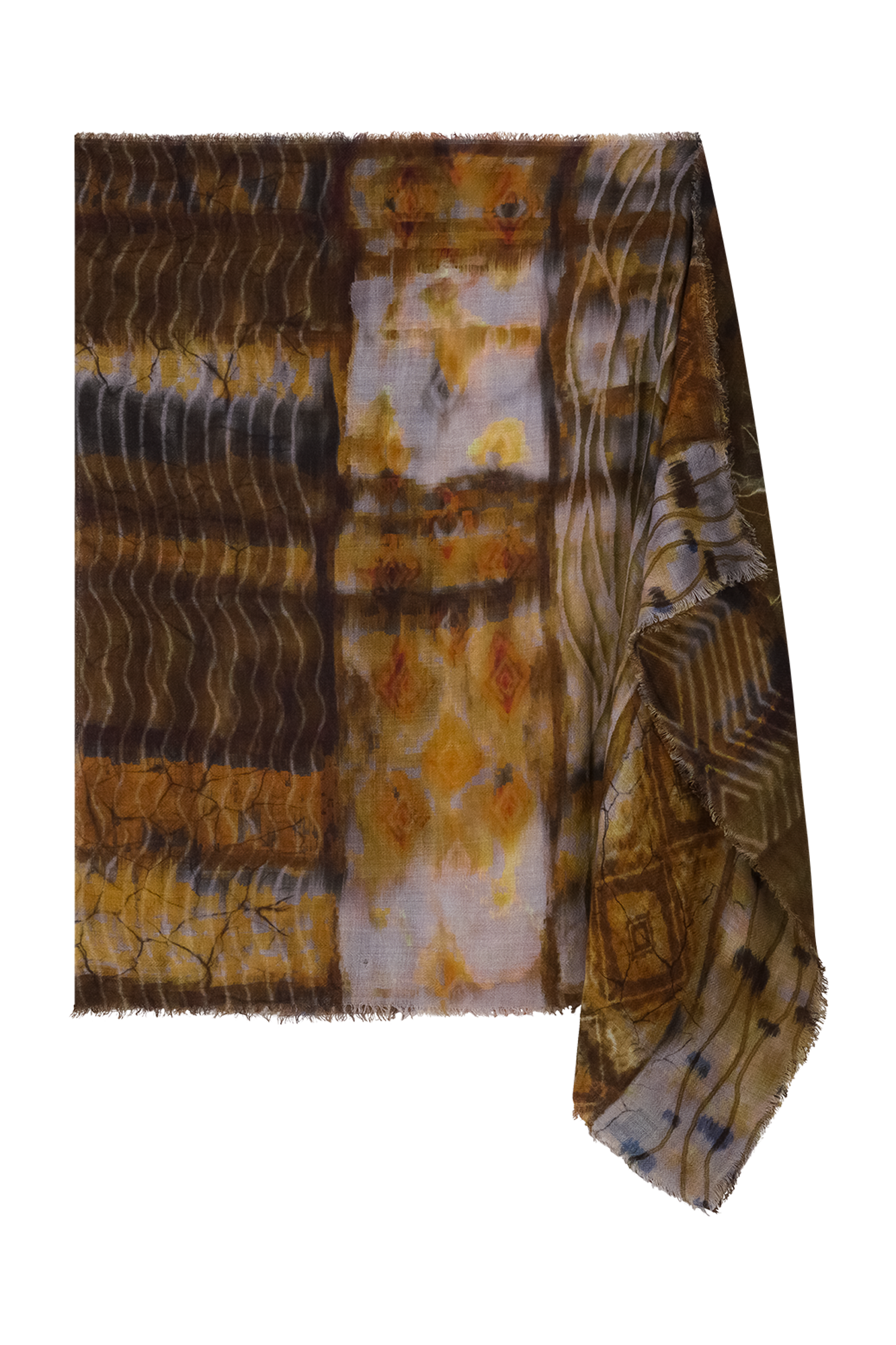 Faylin Shawl Geel Print