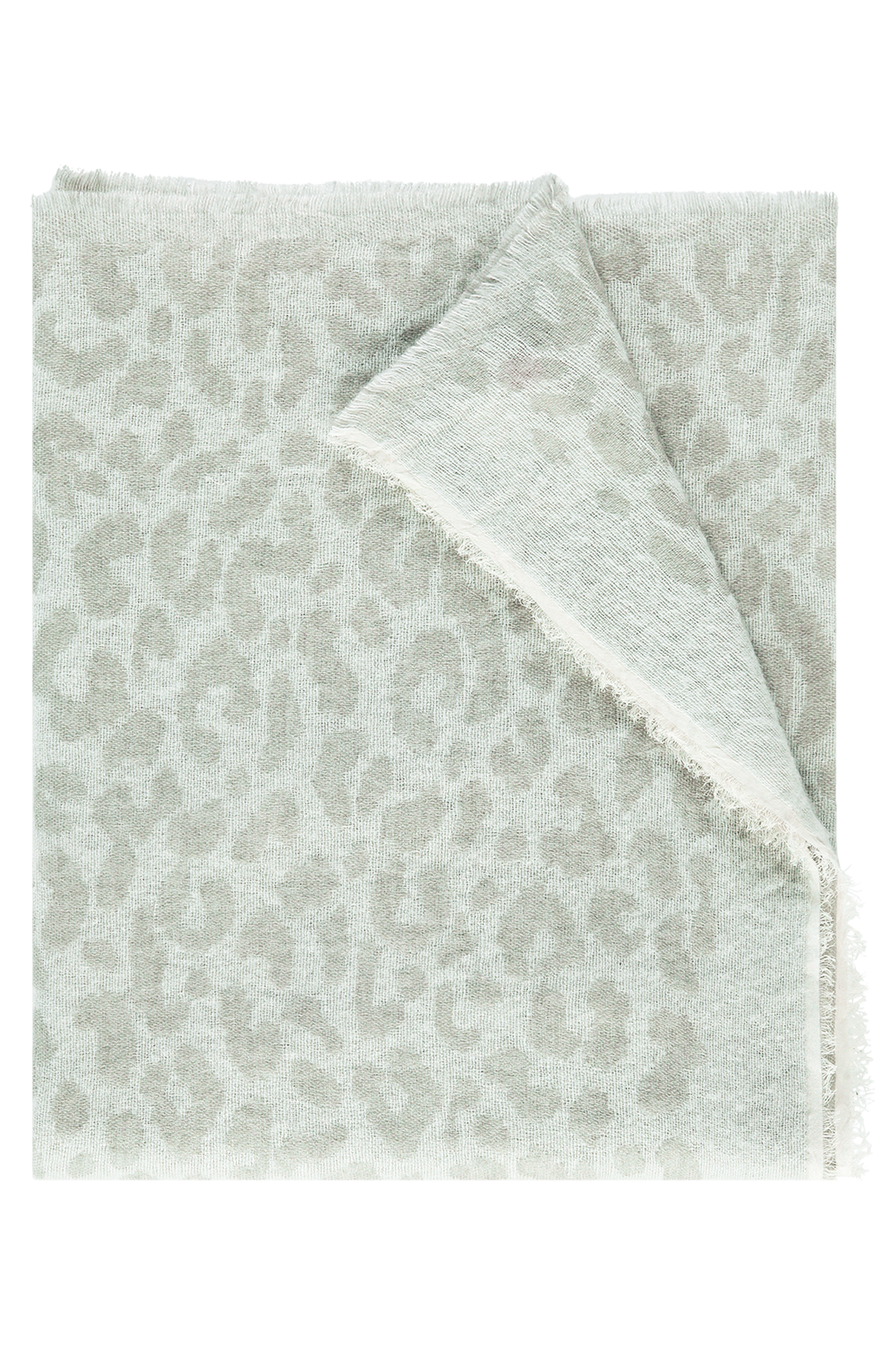 Fieke Shawl Licht Grijs Print